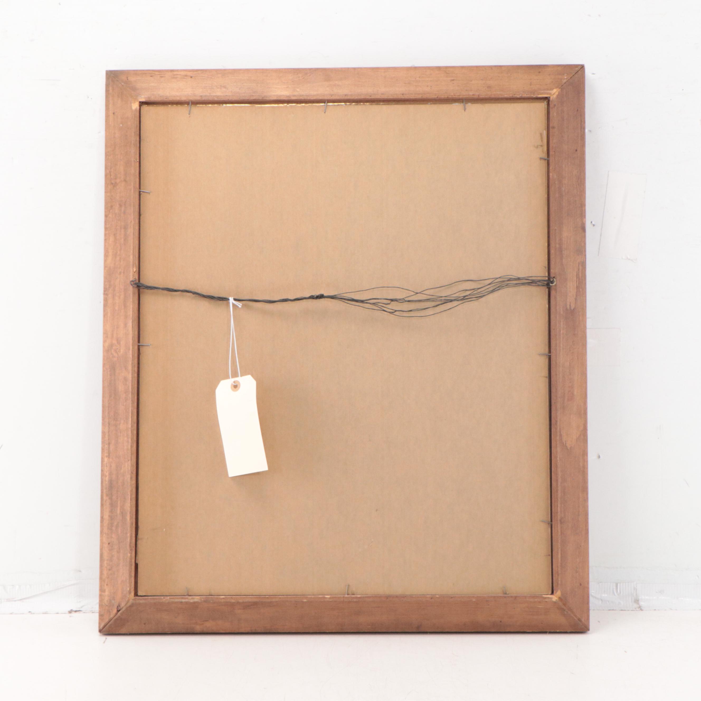 Dan Burne Jones Watercolor Painting Portrait of Robed Man