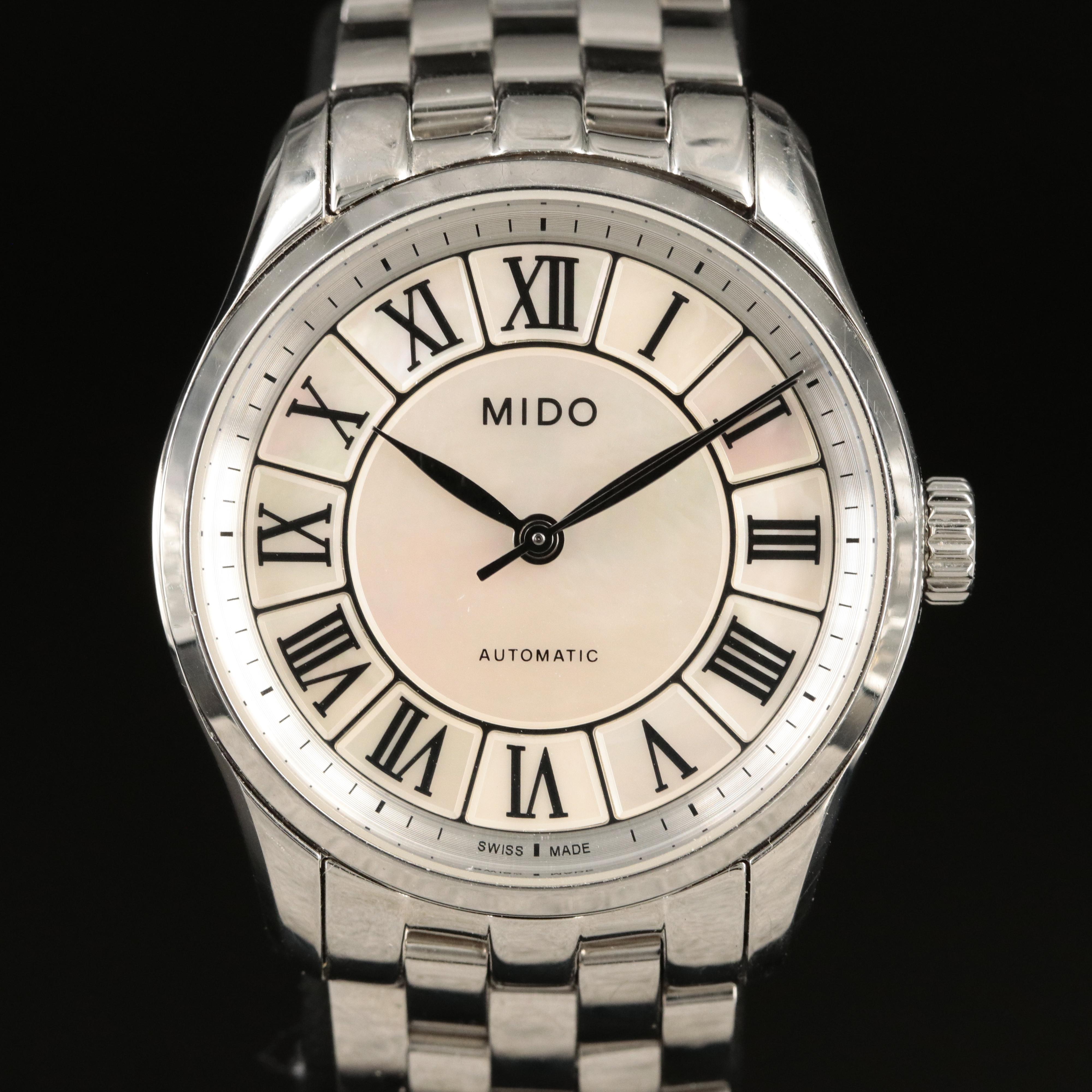 Mido Mother-of-Pearl Roman Dial Beluna II Watch