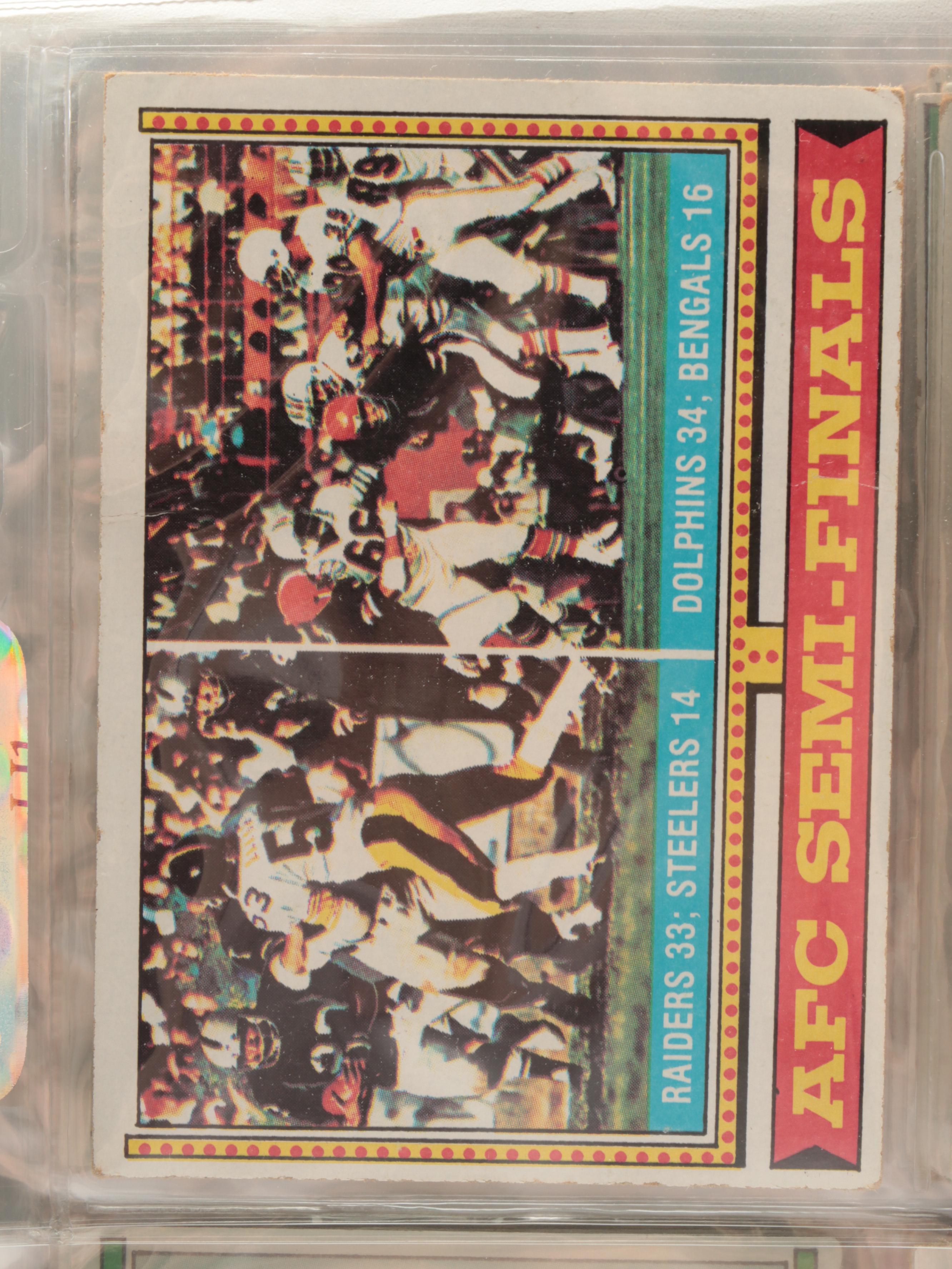1974 and 1975 Topps Football Cards with Bob Lilly, Lynn Swan, and More