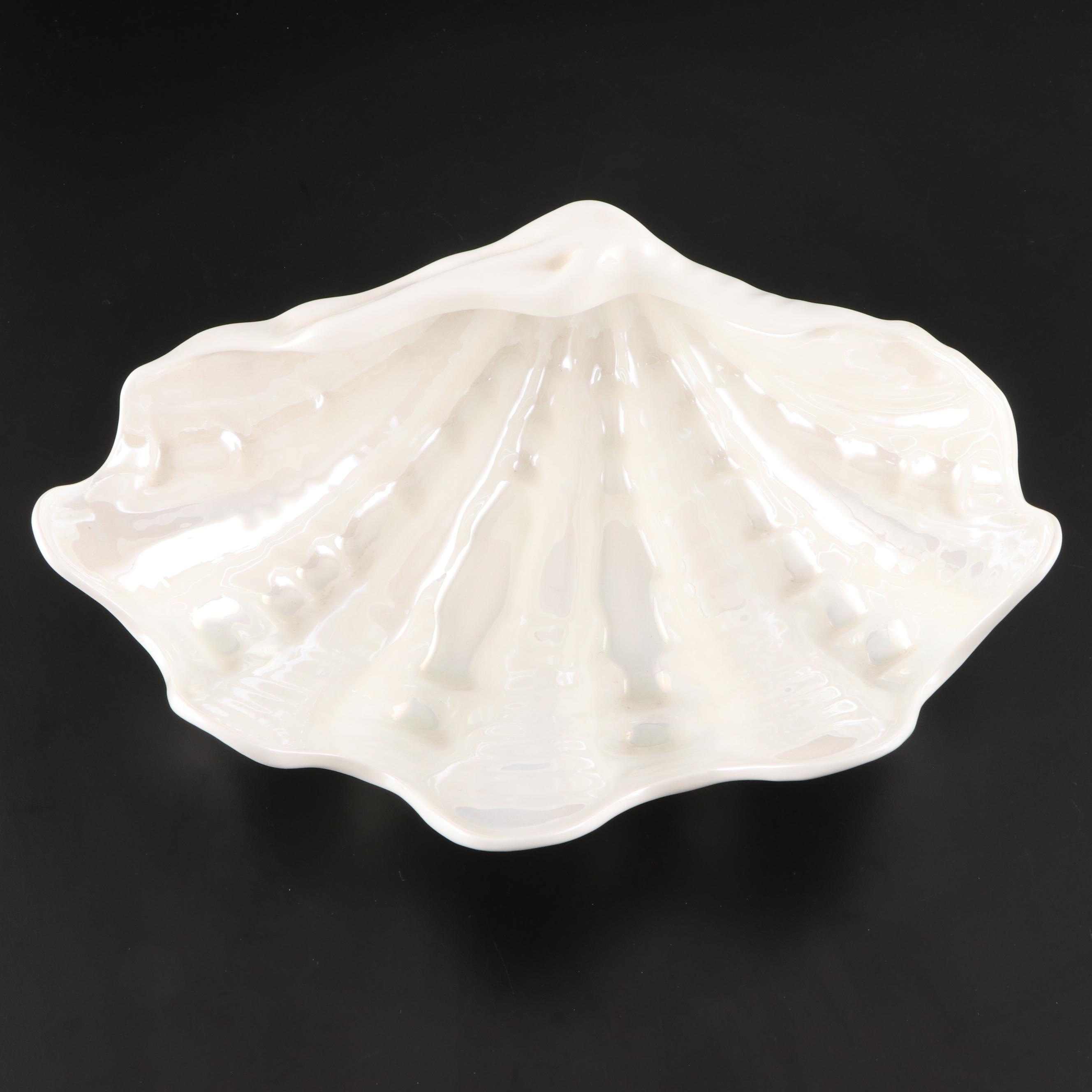 Wedgwood "Nautilus Lustre" Centerpiece Bowl and Other Compotes