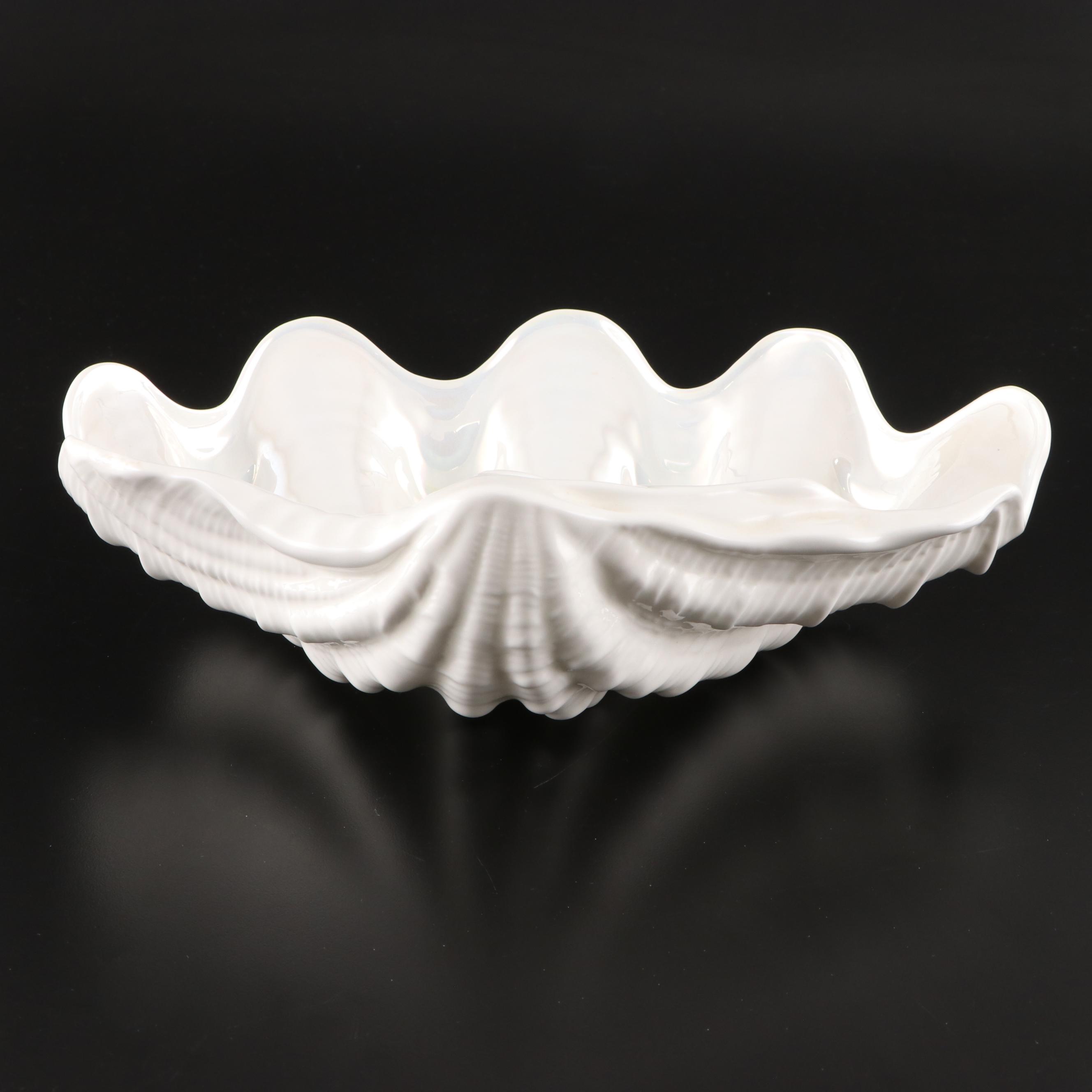 Wedgwood "Nautilus Lustre" Centerpiece Bowl and Other Compotes