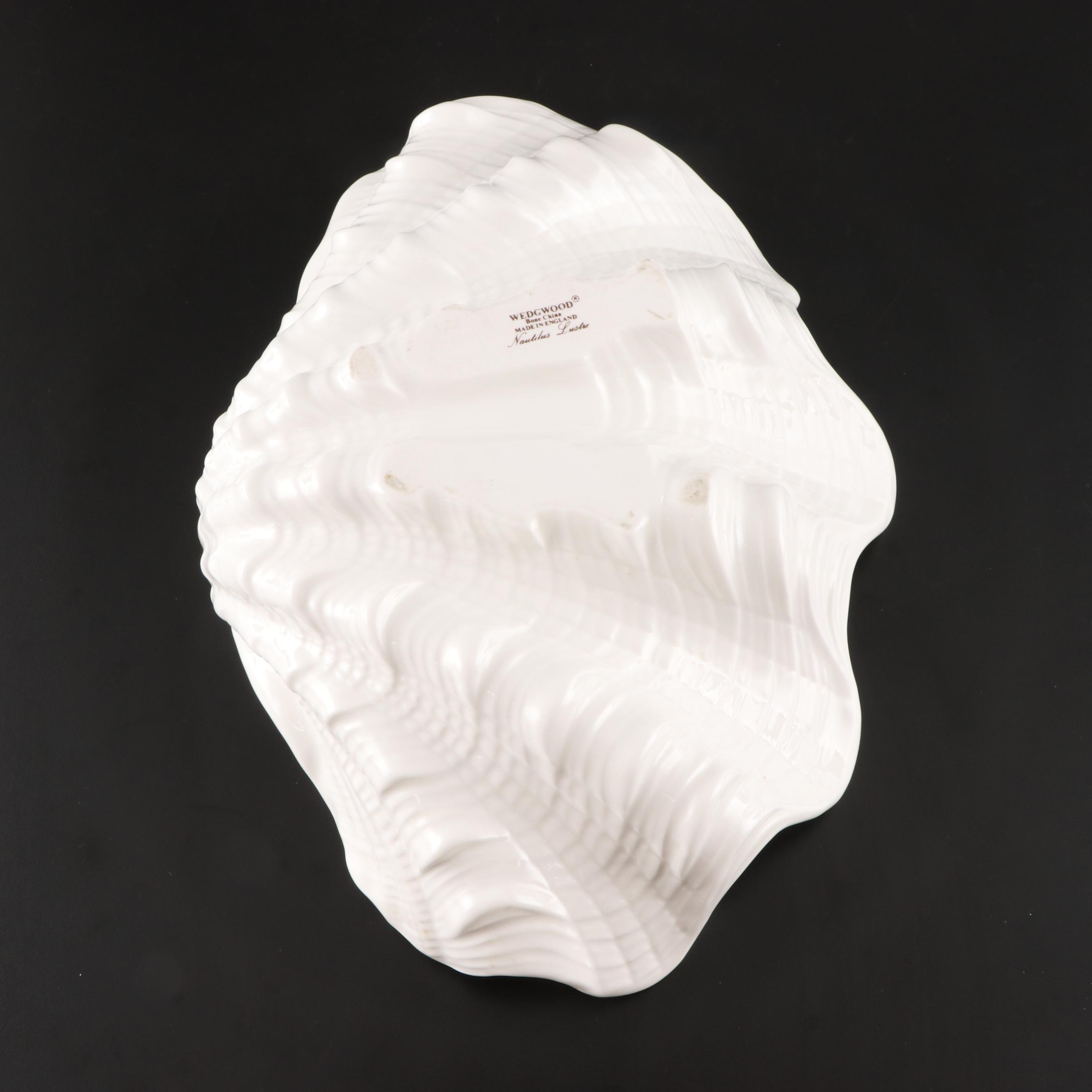 Wedgwood "Nautilus Lustre" Centerpiece Bowl and Other Compotes