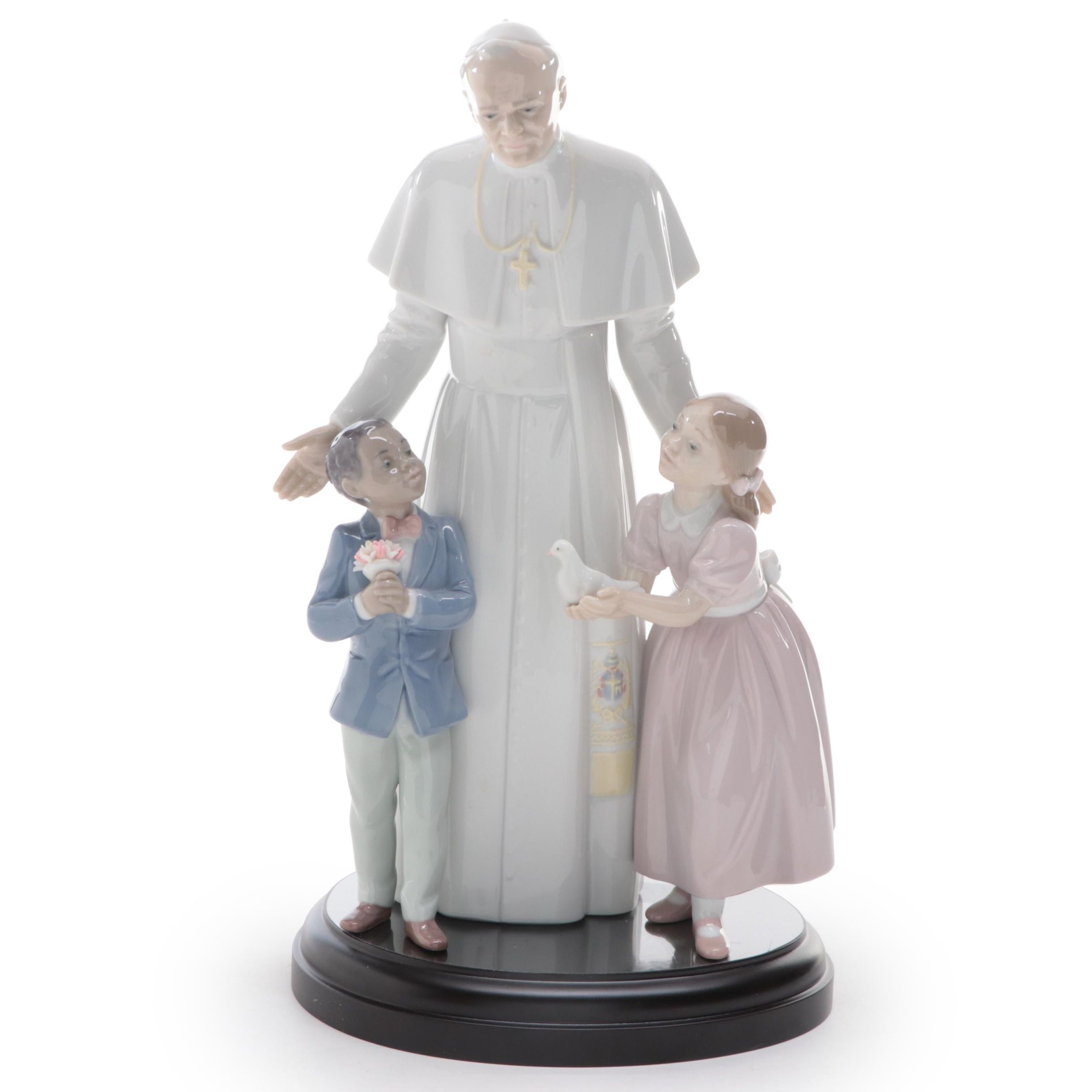 Lladró "Pope John Paul II" Porcelain Figurine Designed by José Puche, 1998