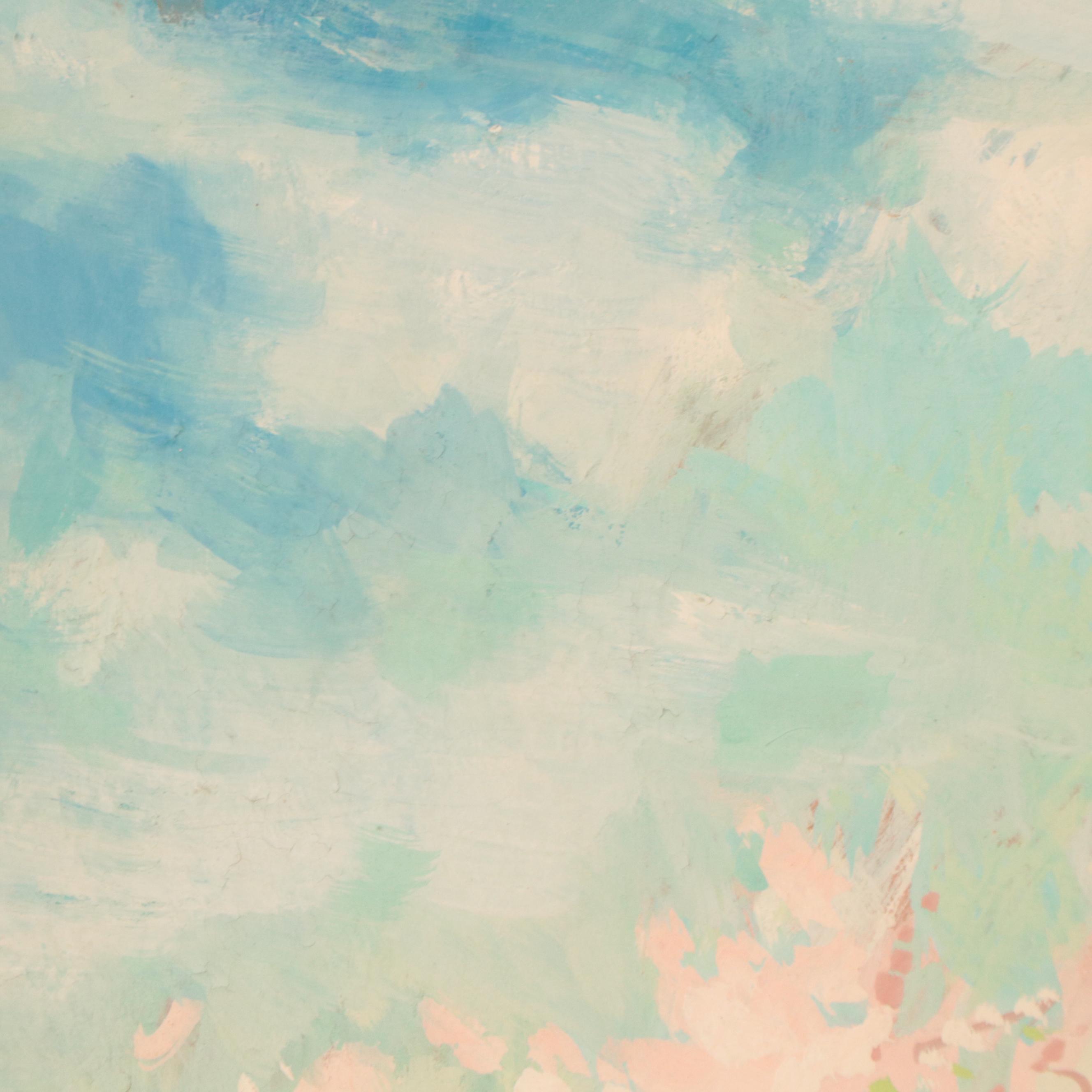 Dan Burne Jones Spring Landscape Gouache Painting, 1950