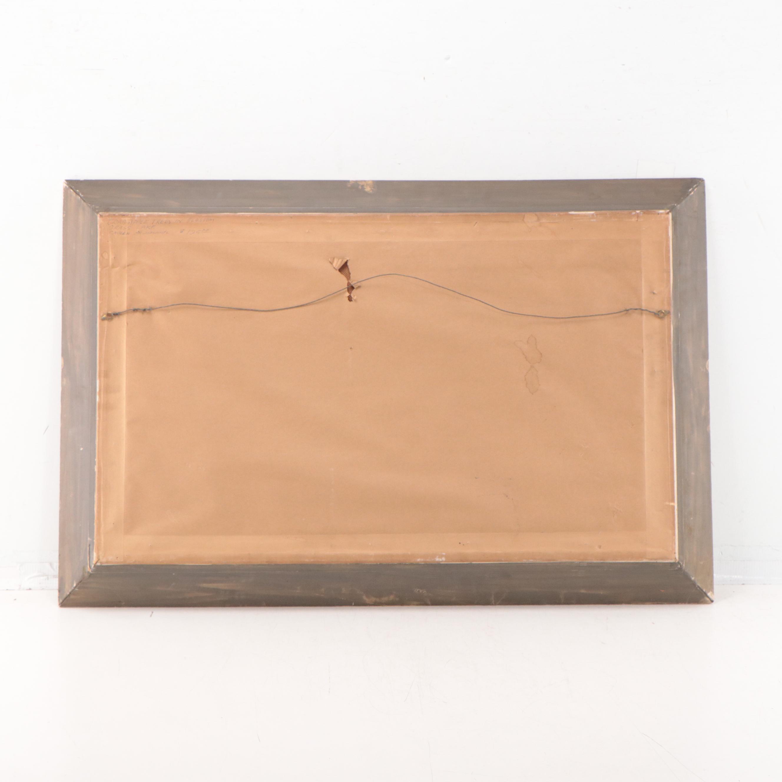 Dan Burne Jones Spring Landscape Gouache Painting, 1950