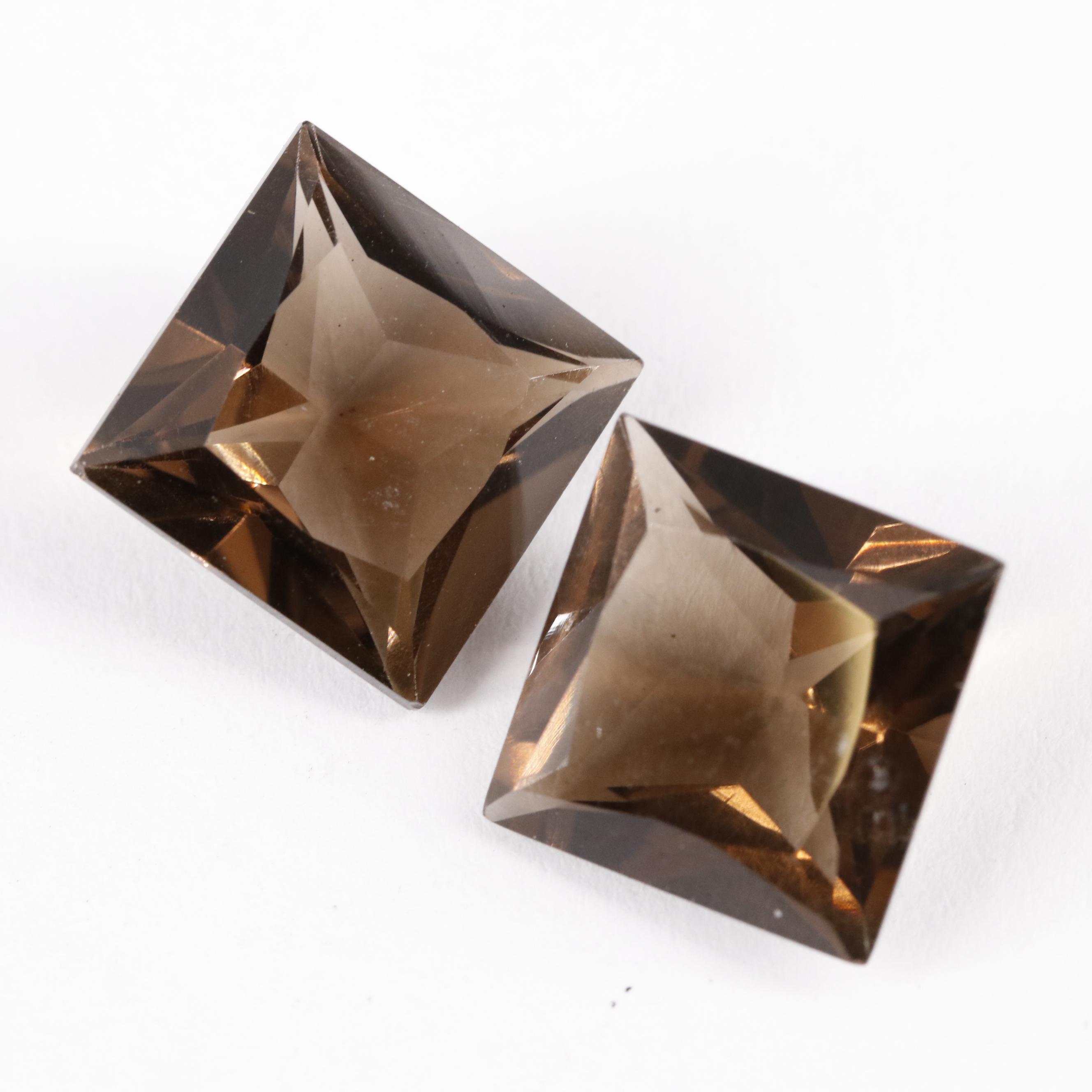 Loose 13.70 CTW Smoky Quartz Lot