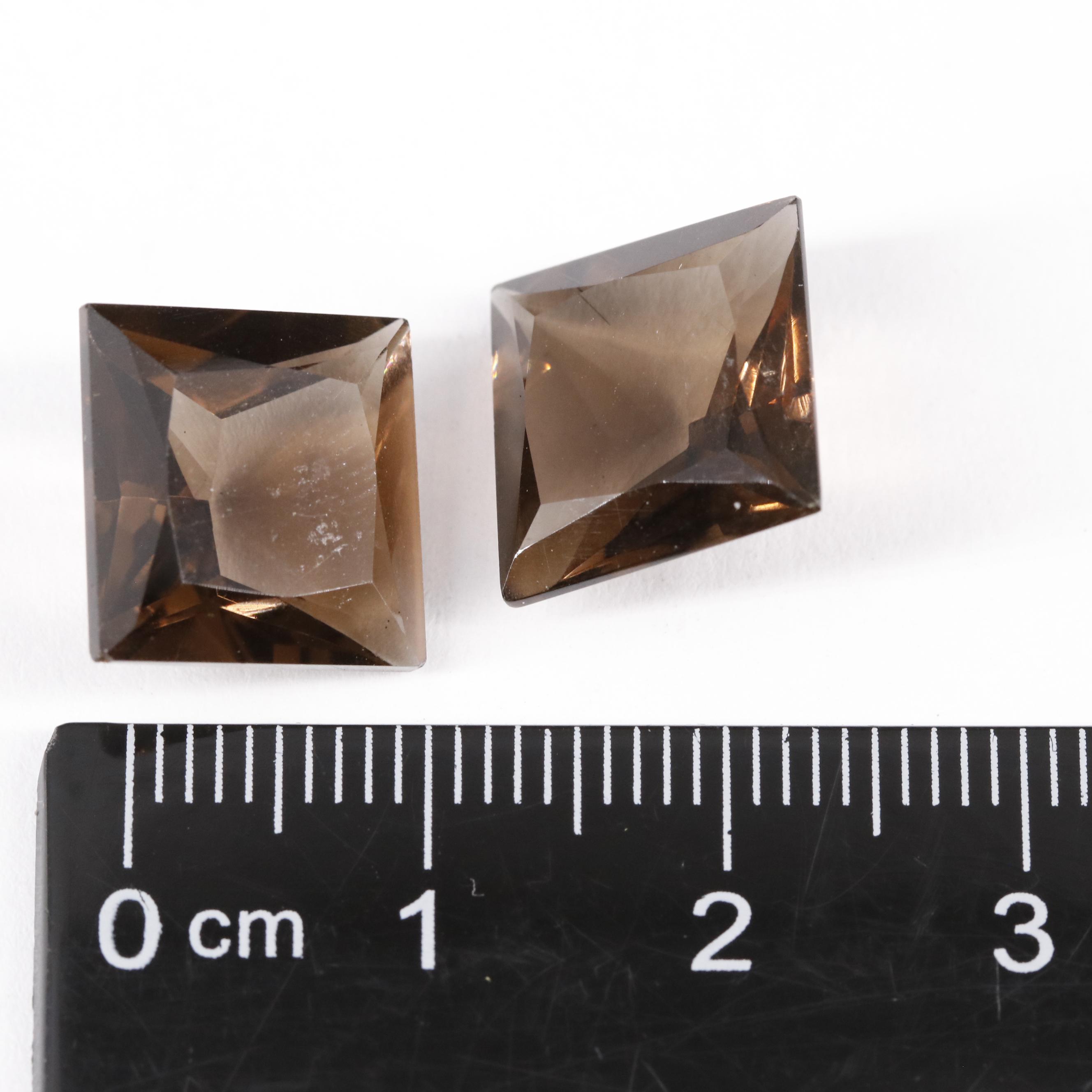 Loose 13.70 CTW Smoky Quartz Lot