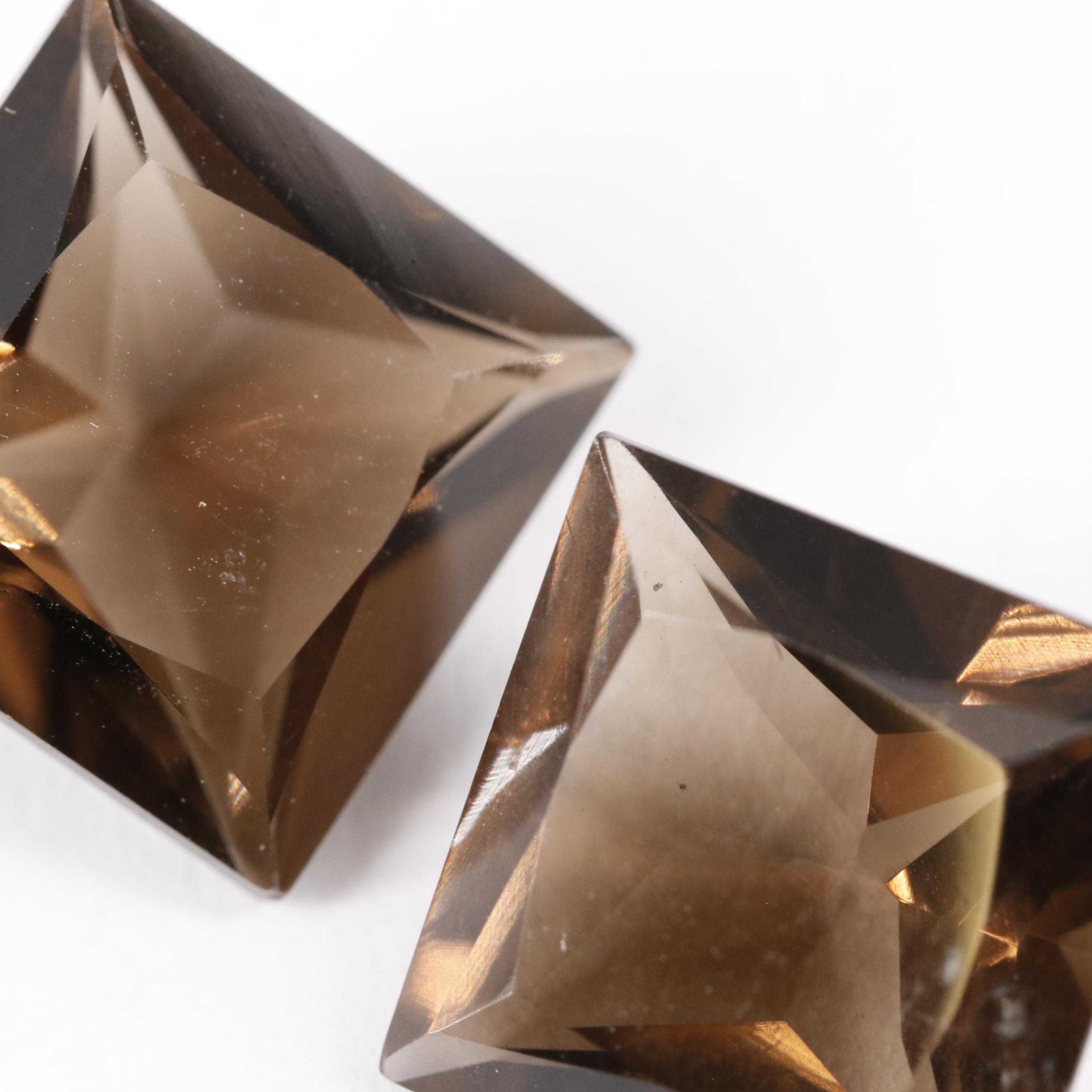 Loose 13.70 CTW Smoky Quartz Lot