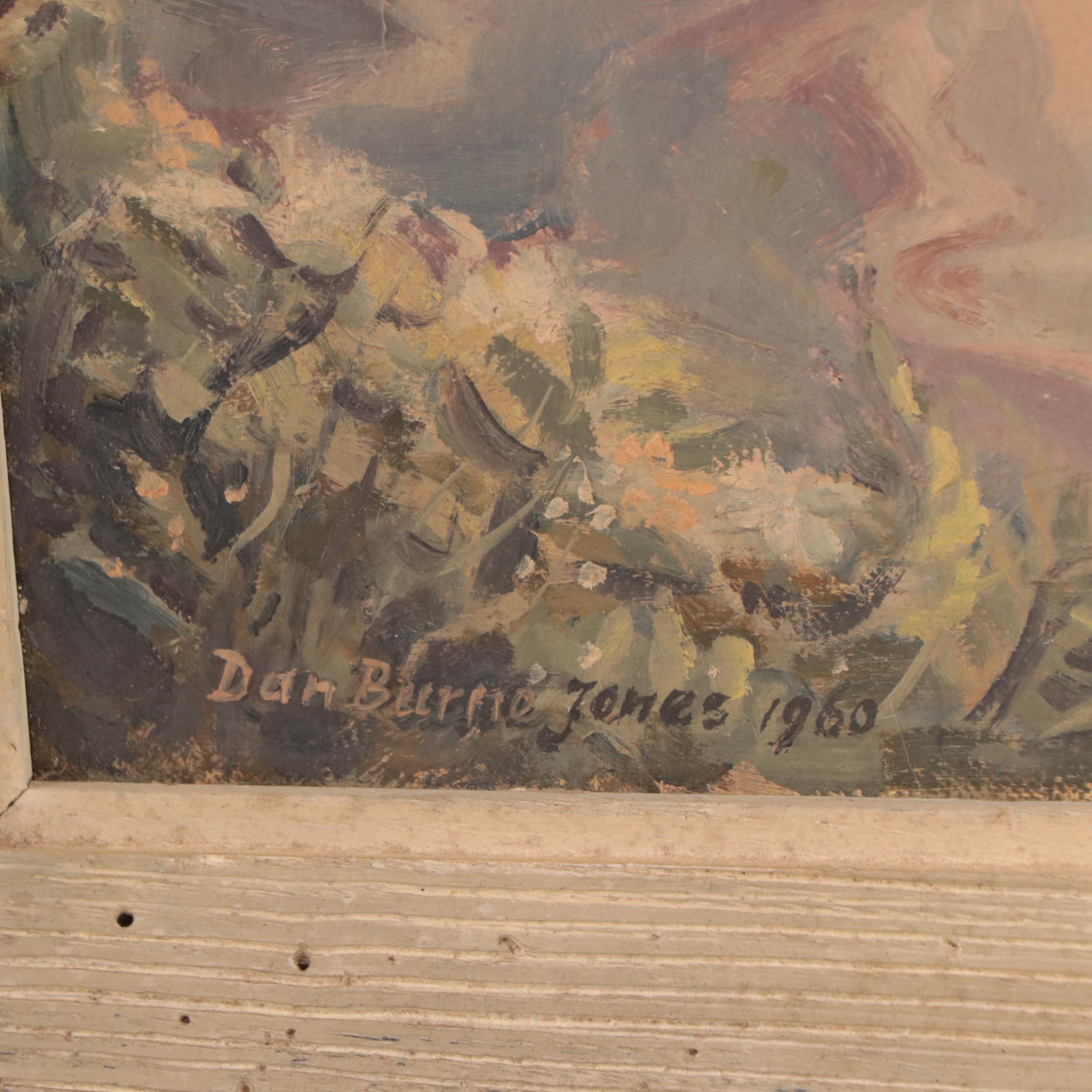 Dan Burne Jones Wilderness Landscape Oil Painting, 1960