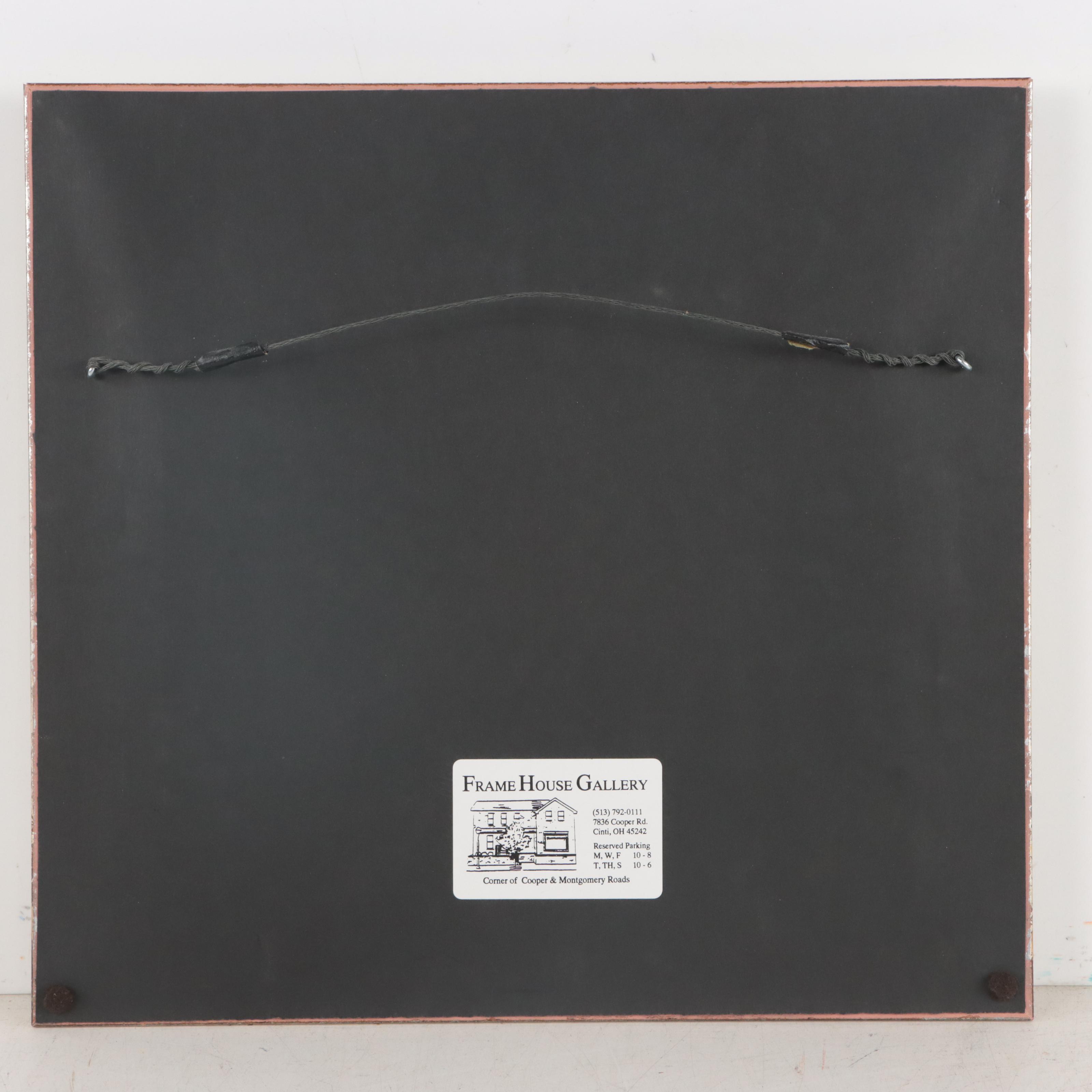 Post Impressionist Style Oil Painting of Peasants With Sheep