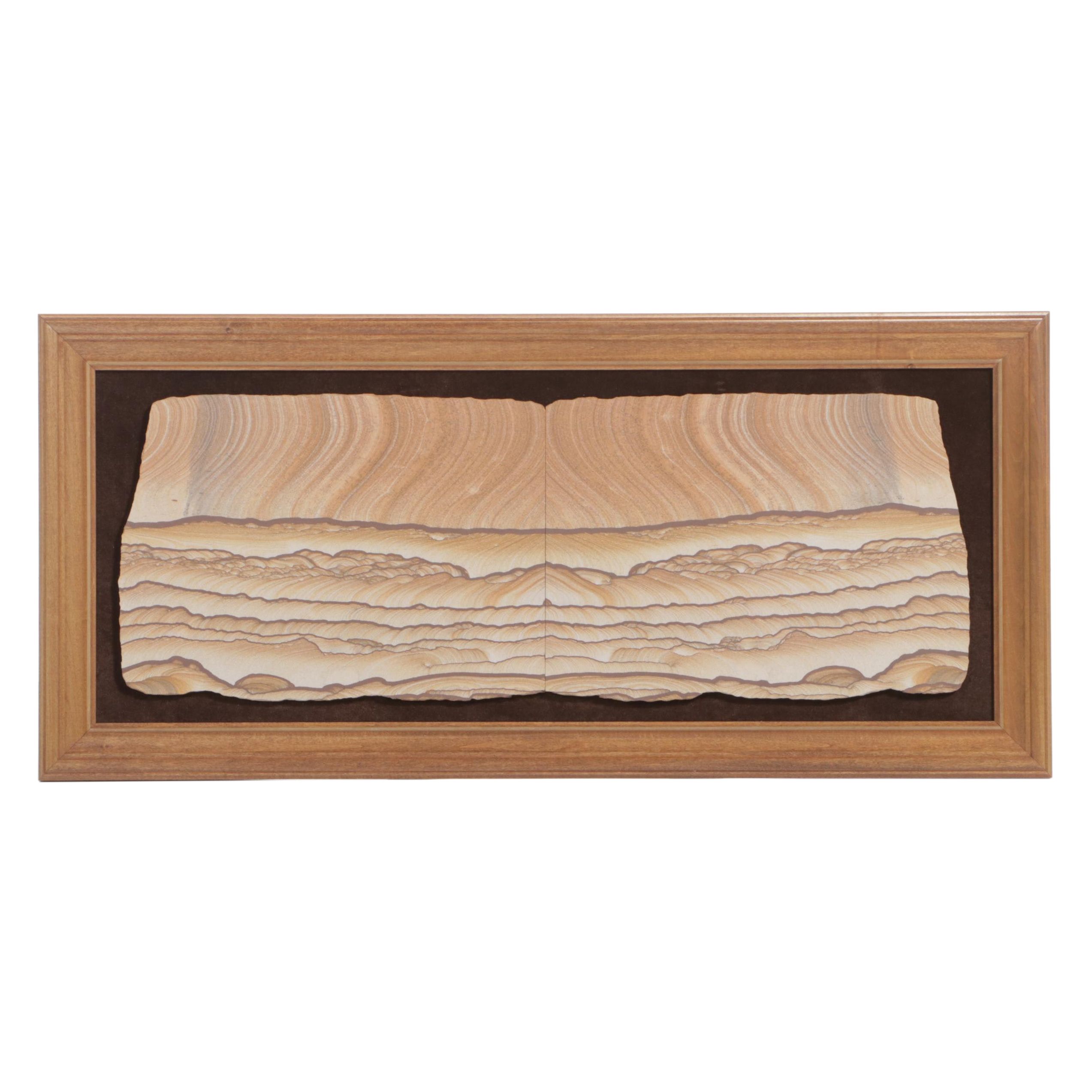 Mounted Kanab Sandstone "Landscape" Specimen