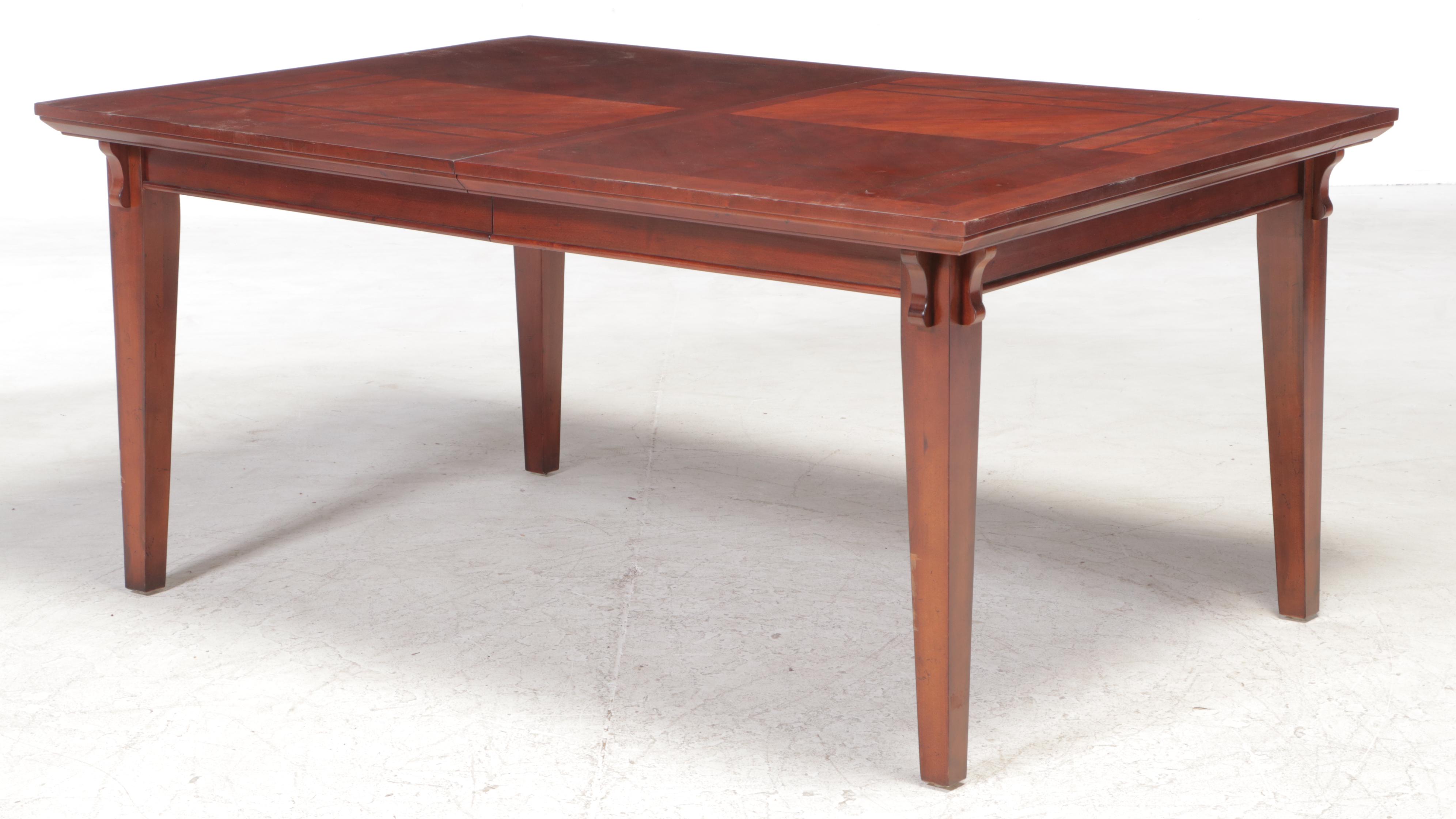 Broyhill "Vantana" Arts & Crafts Style Poplar and Cherry-Veneered Dining Set