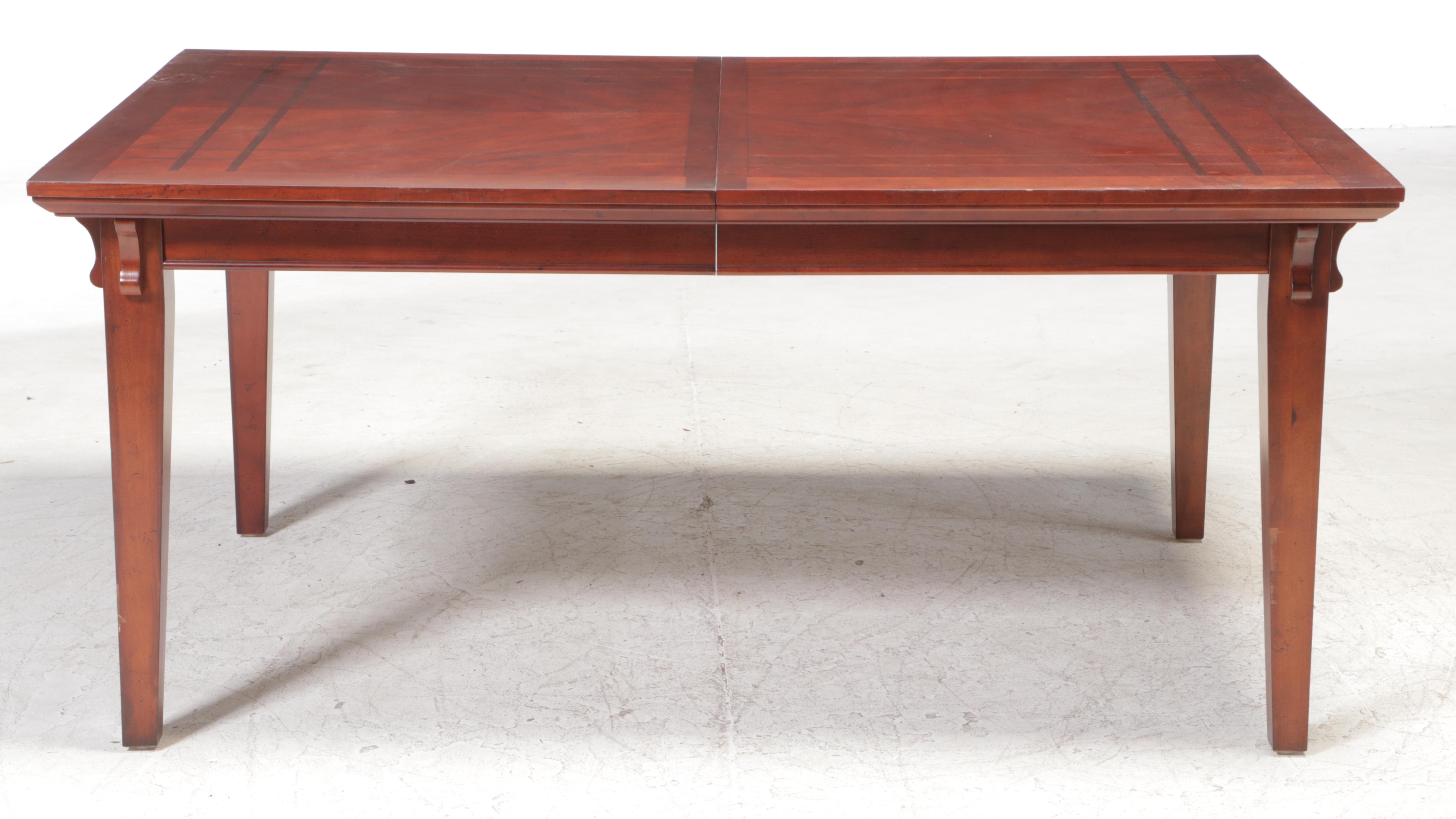 Broyhill "Vantana" Arts & Crafts Style Poplar and Cherry-Veneered Dining Set