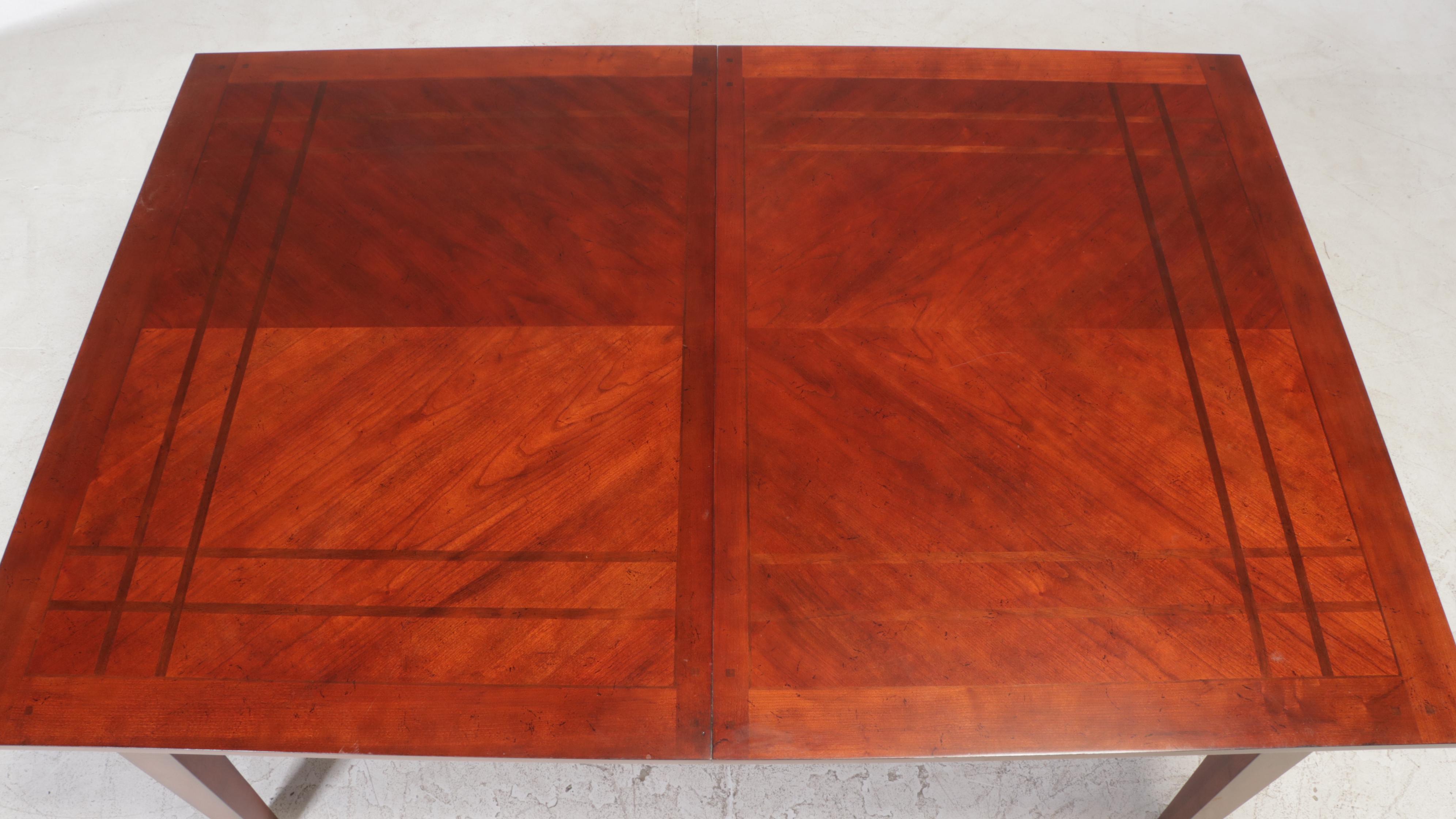 Broyhill "Vantana" Arts & Crafts Style Poplar and Cherry-Veneered Dining Set