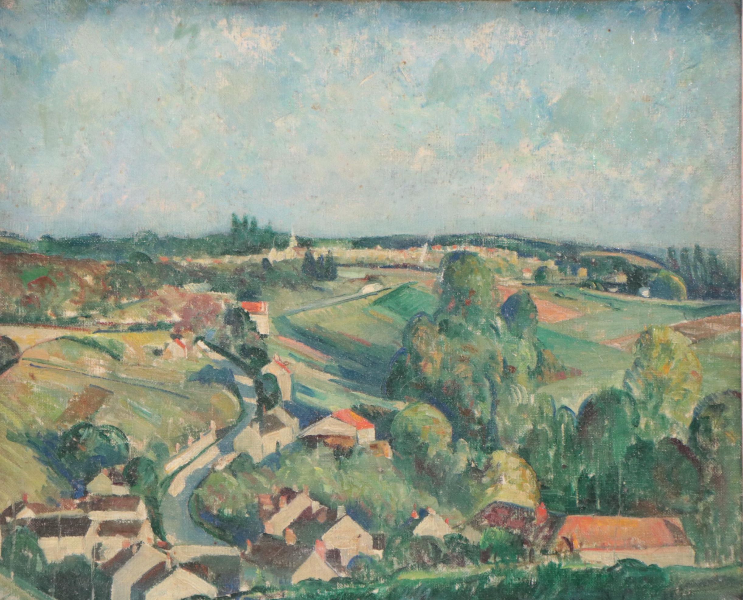 Paul Childlaw Oil Painting of French Provençal Landscape, 1927