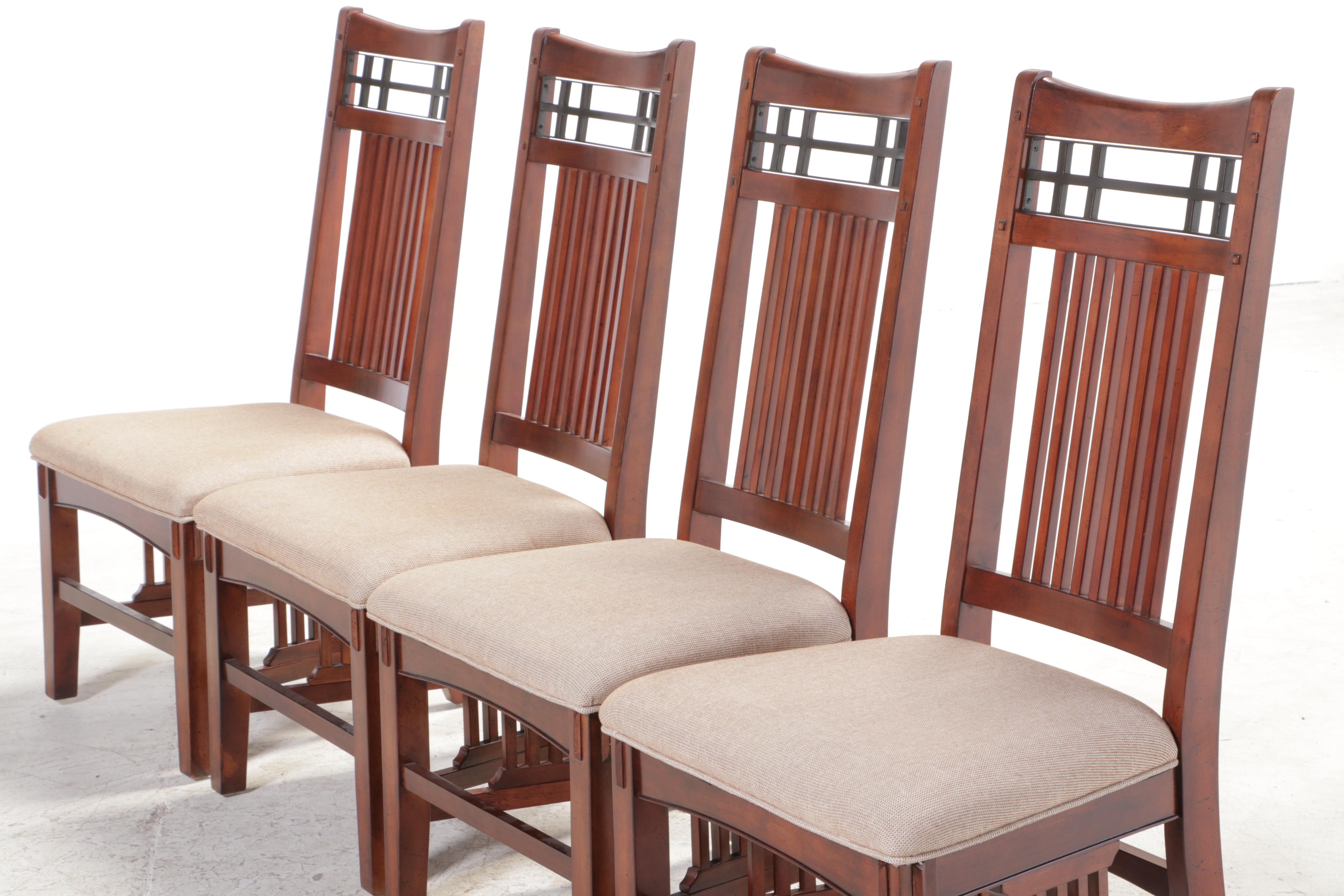 Broyhill "Vantana" Arts & Crafts Style Poplar and Cherry-Veneered Dining Set