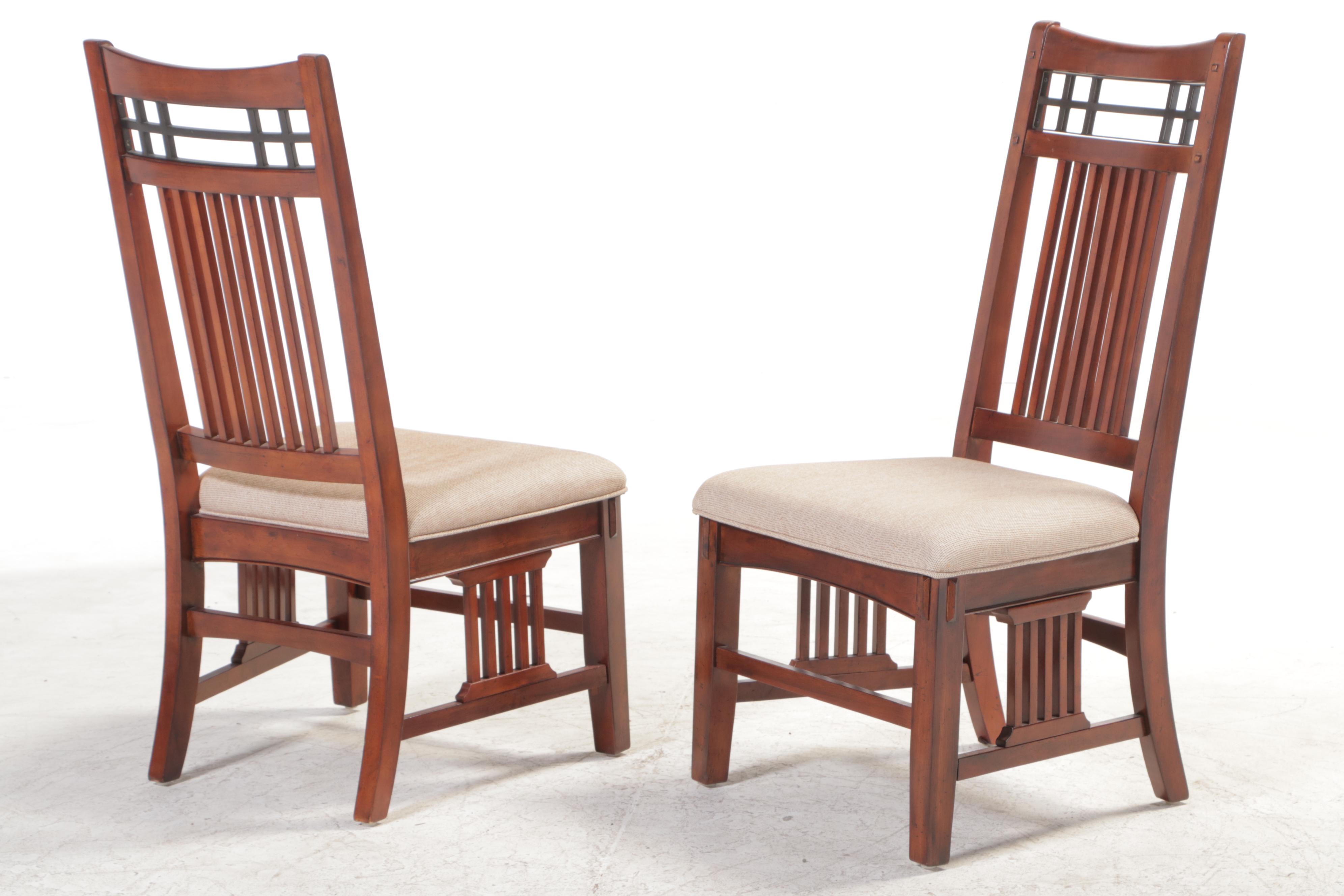 Broyhill "Vantana" Arts & Crafts Style Poplar and Cherry-Veneered Dining Set