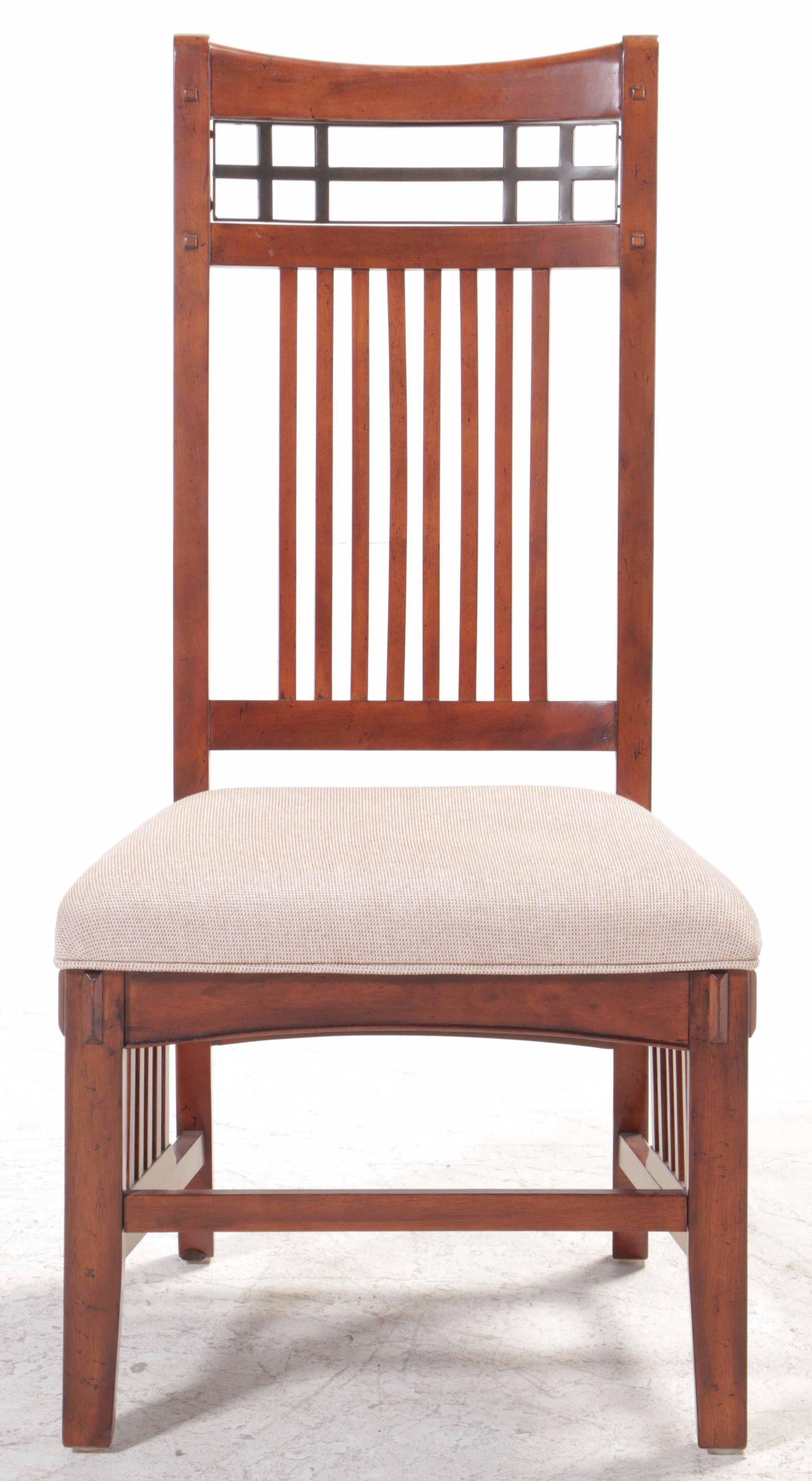 Broyhill "Vantana" Arts & Crafts Style Poplar and Cherry-Veneered Dining Set