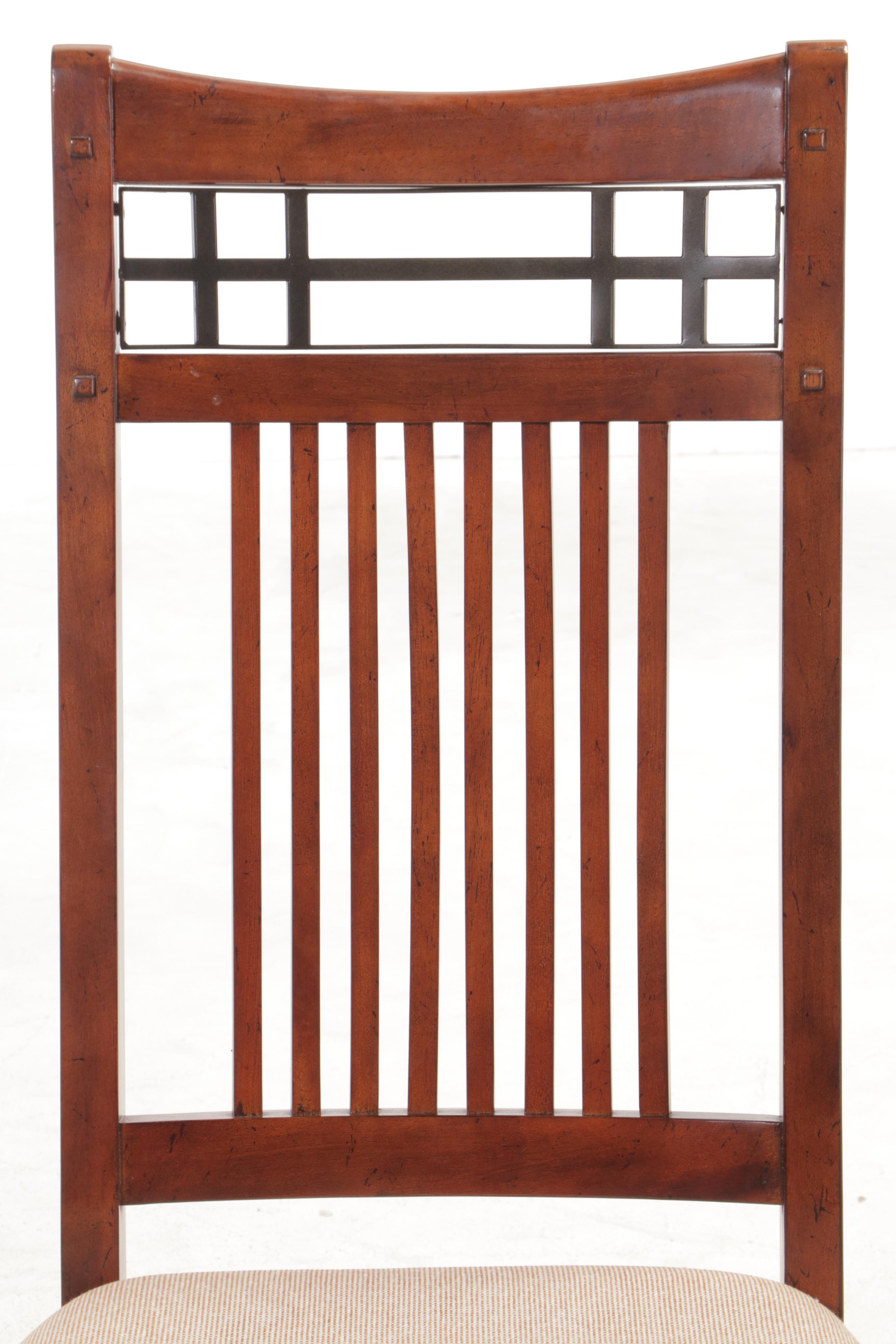 Broyhill "Vantana" Arts & Crafts Style Poplar and Cherry-Veneered Dining Set