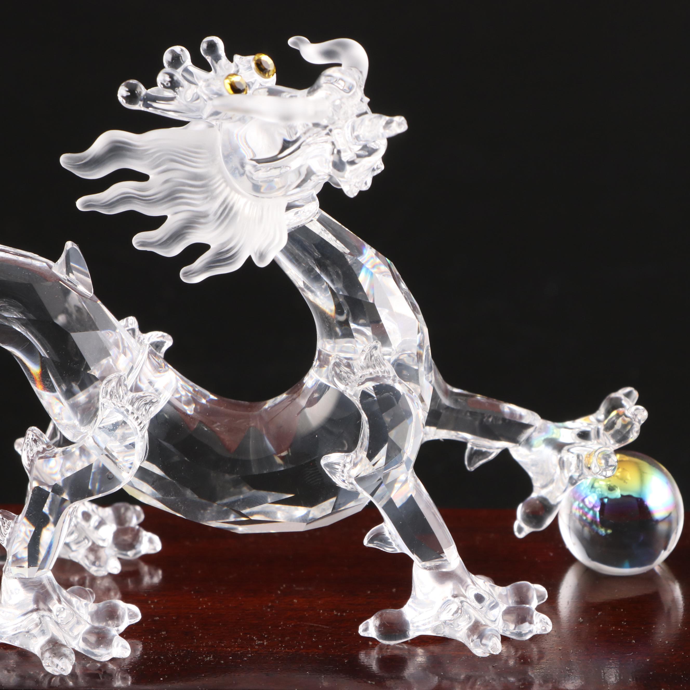 Swarovski Crystal Zodiacs "Dragon" Figurine Designed by Gabriele Stamey