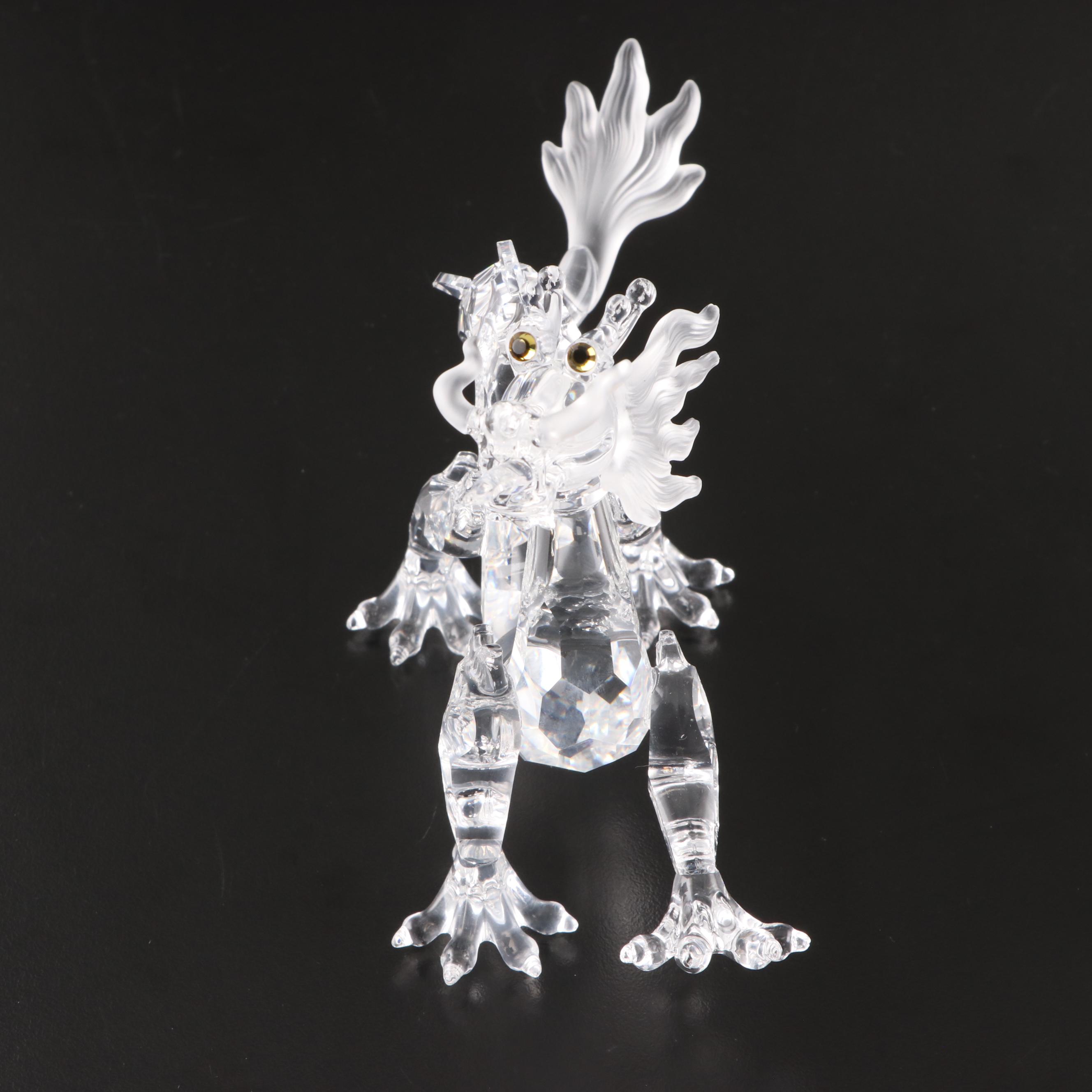 Swarovski Crystal Zodiacs "Dragon" Figurine Designed by Gabriele Stamey