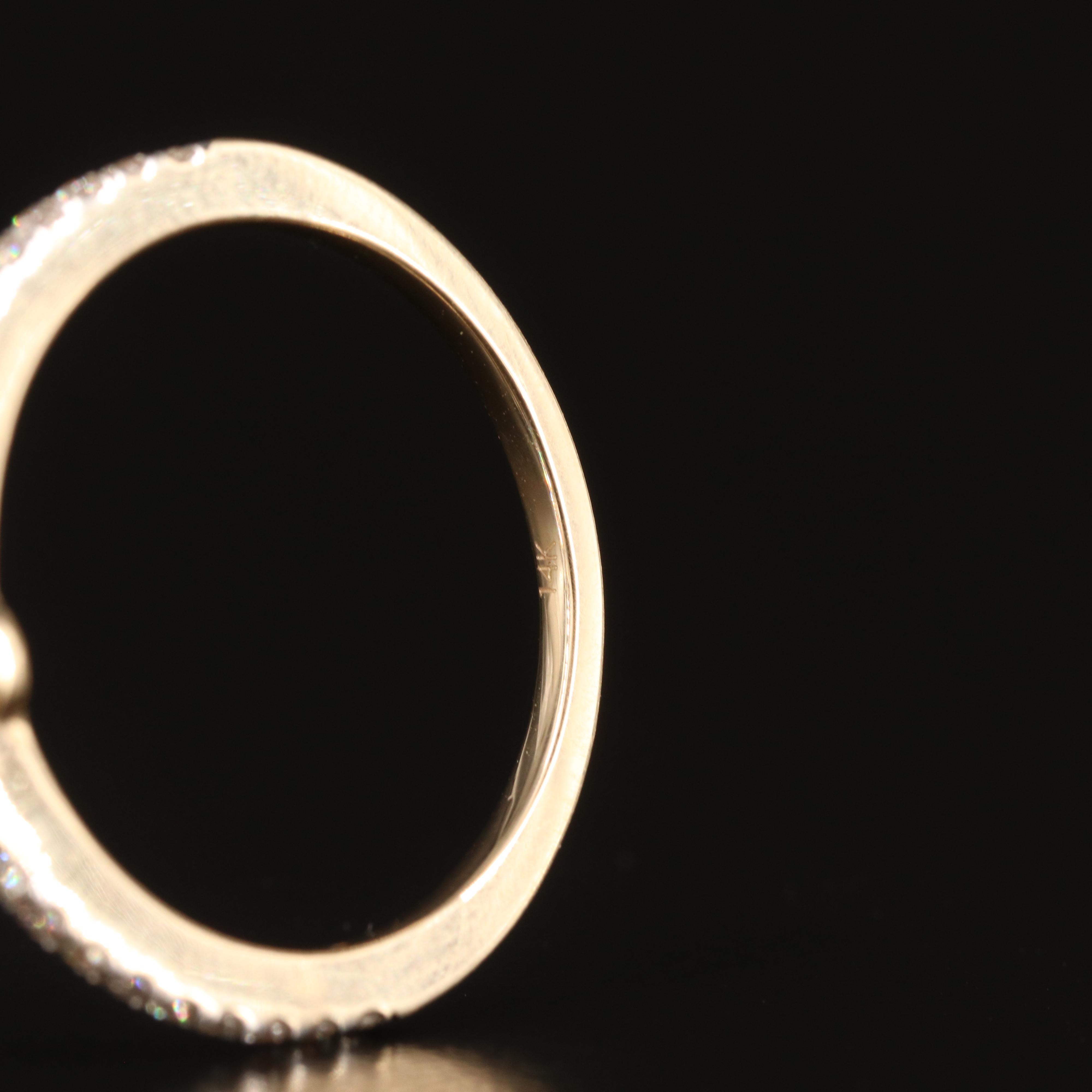 14K 28.42 CT Aquamarine and Diamond Ring