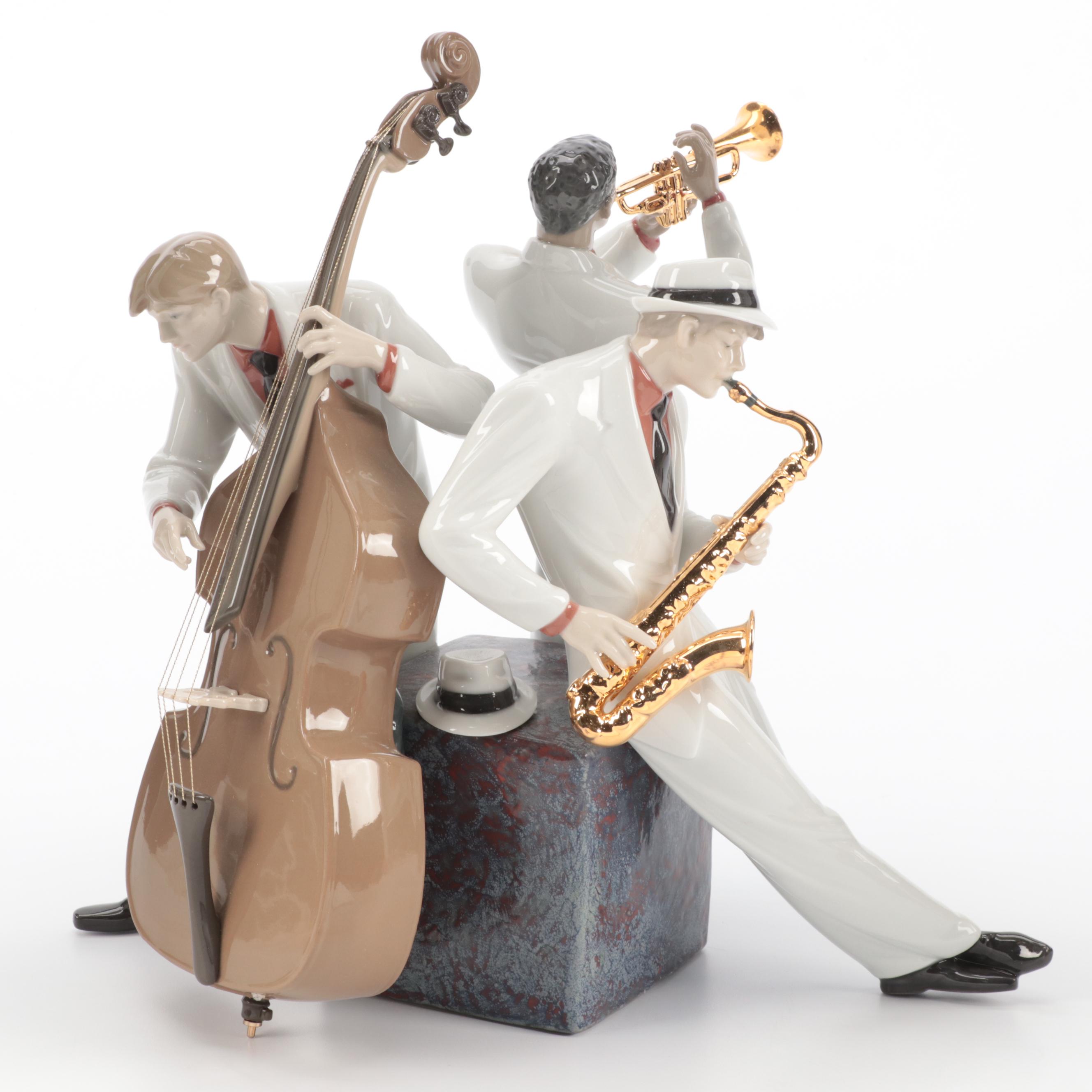 Lladró "Jazz Trio" Limited Edition Porcelain Figurine, 2011