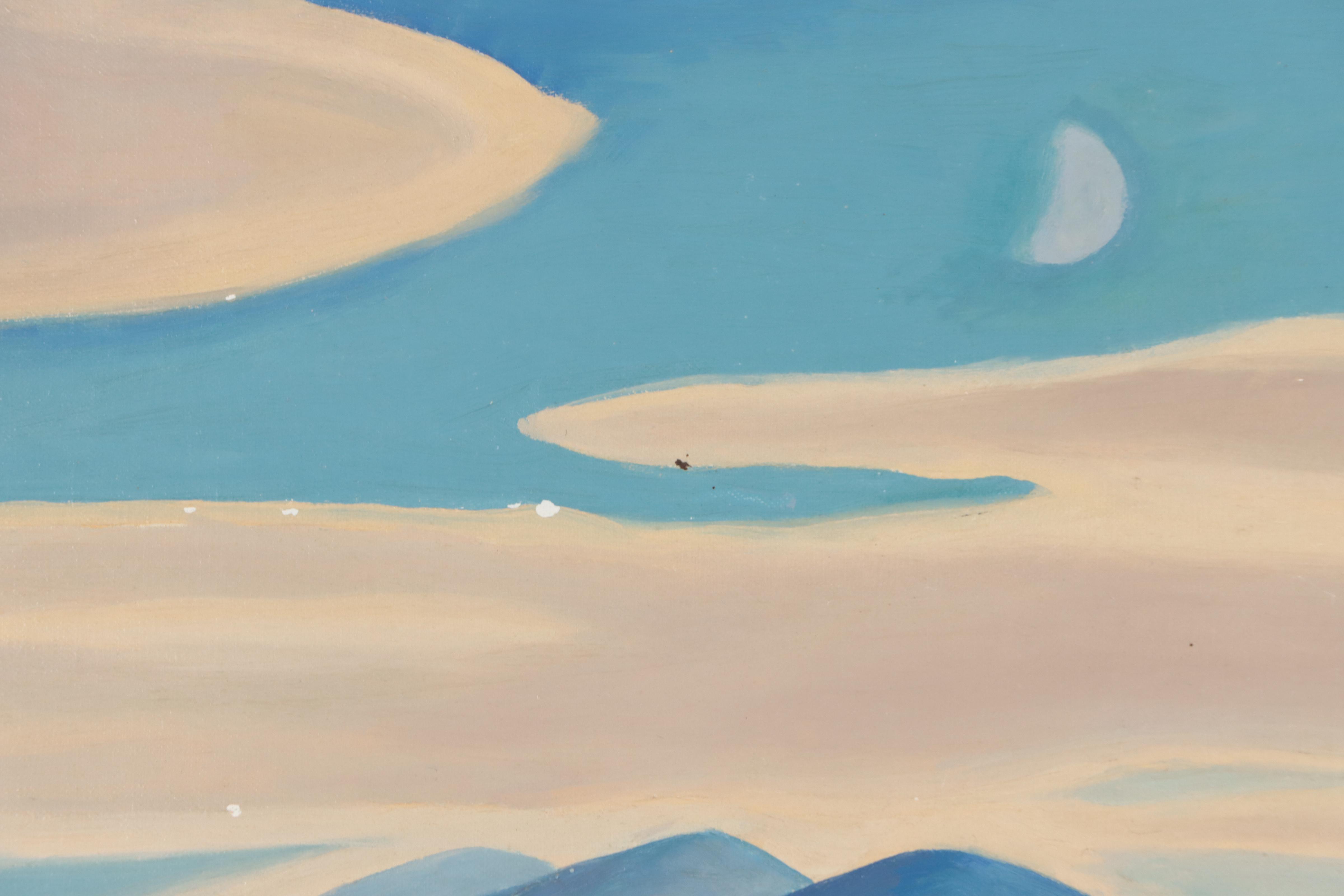 Dan Burne Jones Snowy Landscape Oil Painting