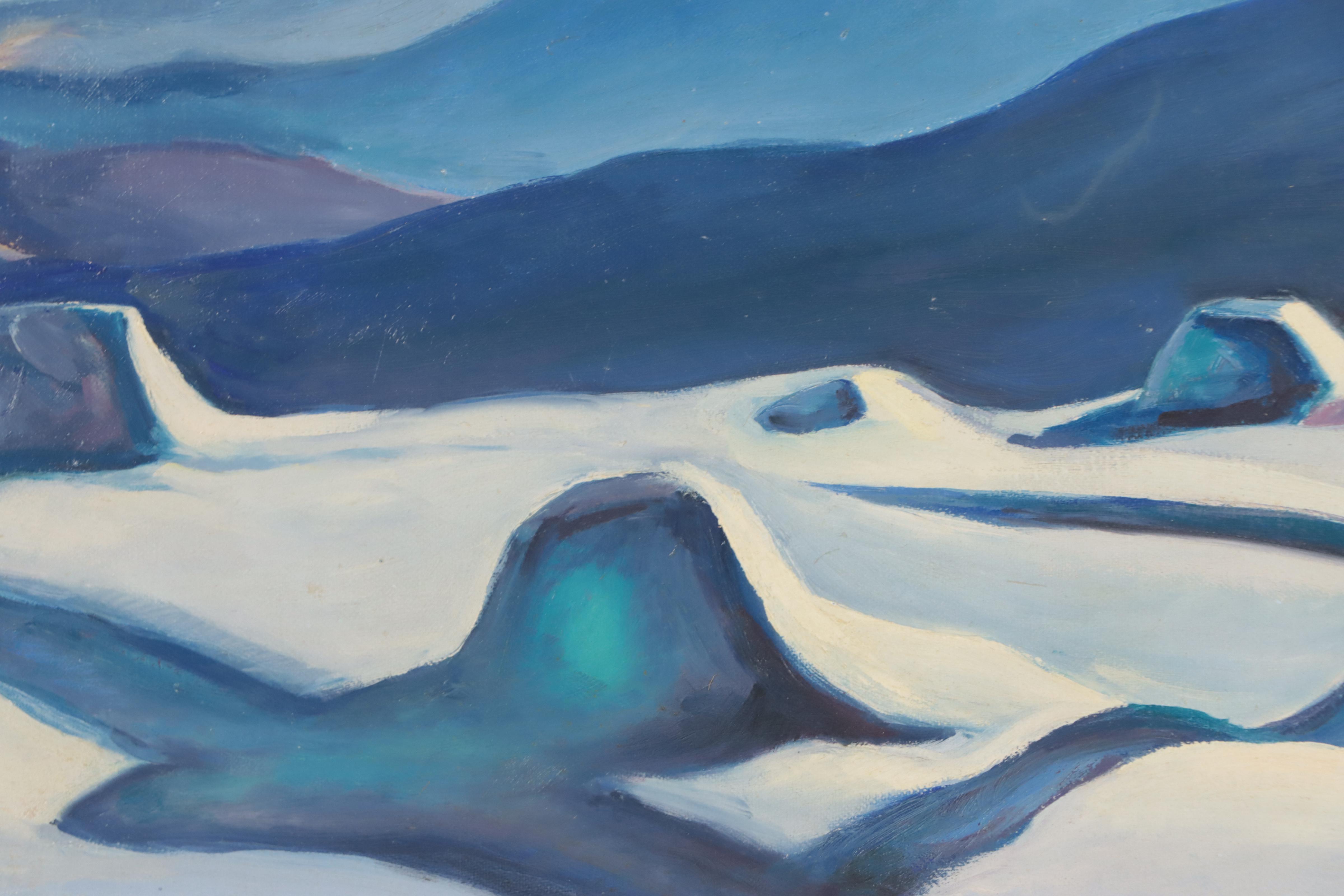 Dan Burne Jones Snowy Landscape Oil Painting