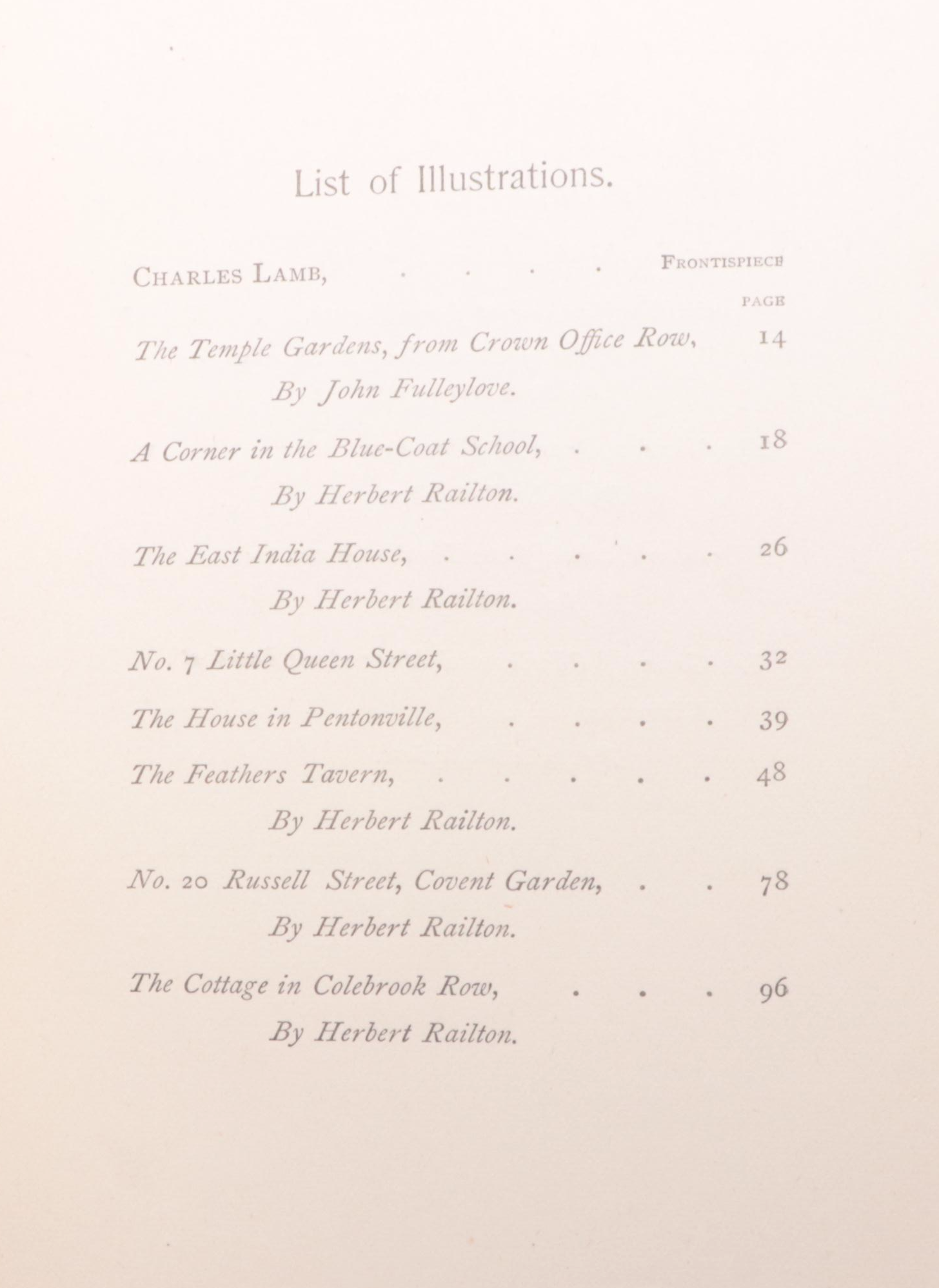 First Edition "In the Footprints of Charles Lamb" by Benjamin E. Martin, 1890