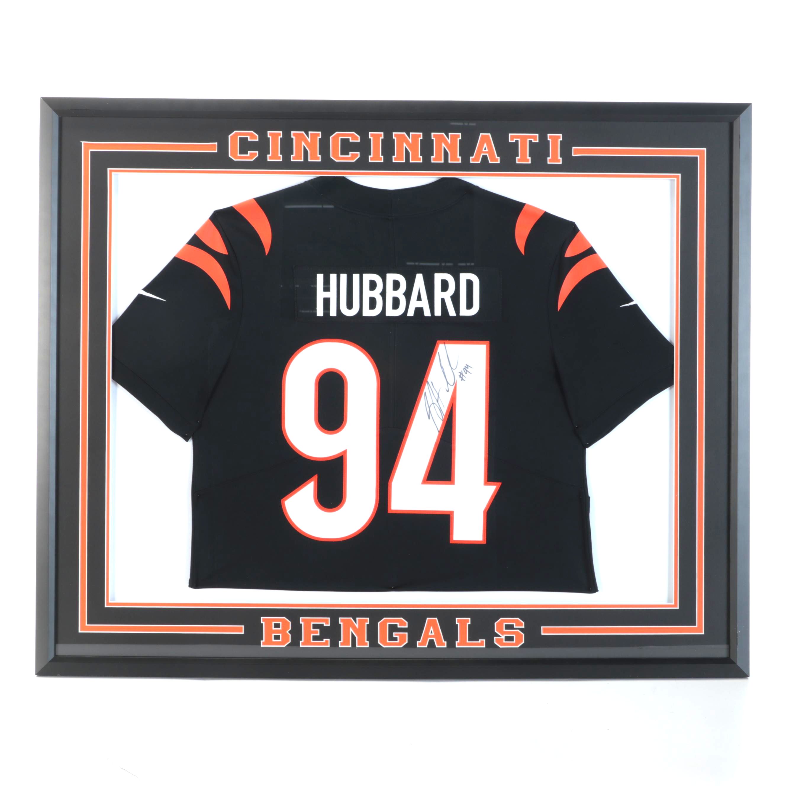 Sam Hubbard Signed, Framed, and Matted Cincinnati Bengals Jersey