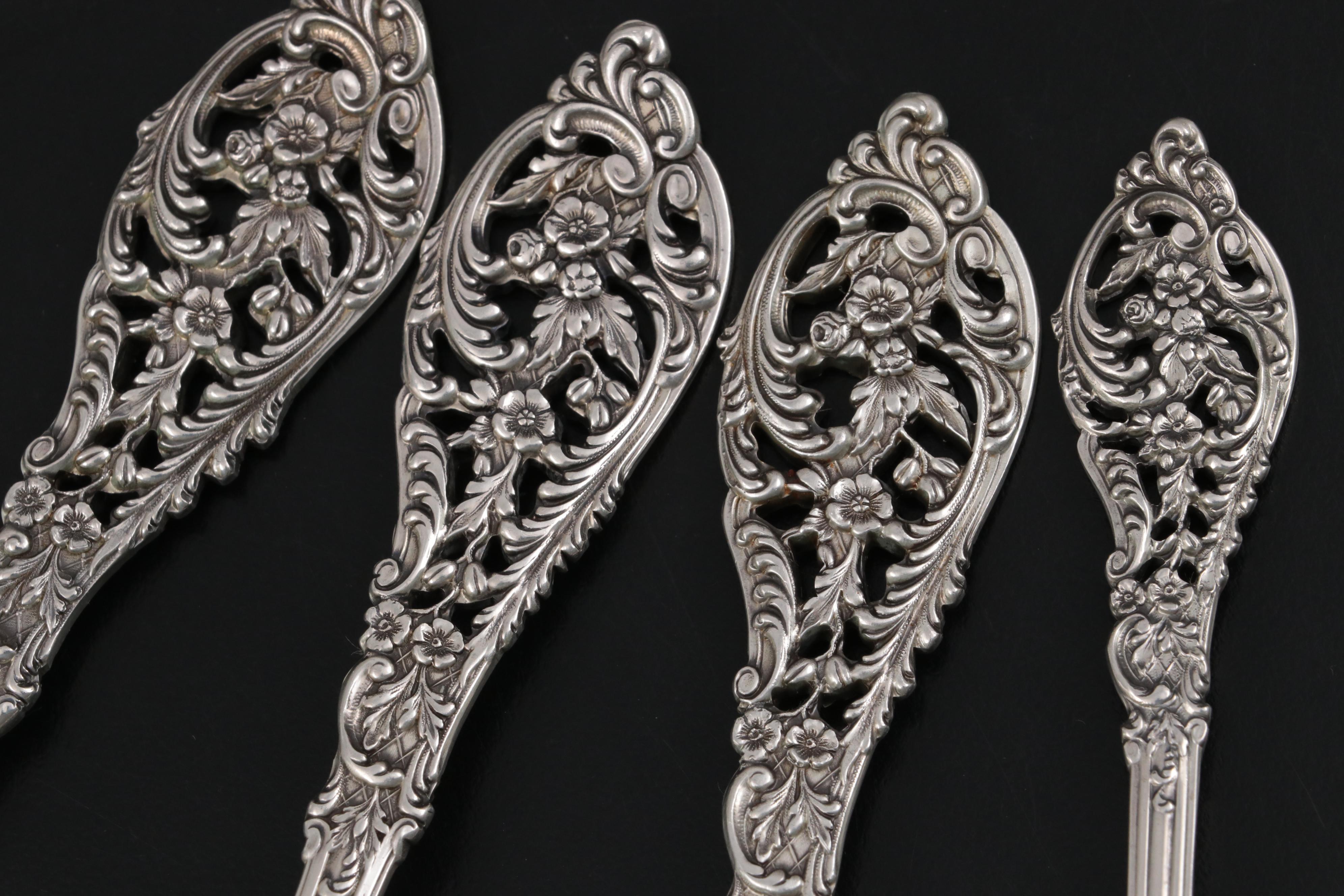 Reed & Barton "Florentine Lace" Sterling Silver Flatware in Chest