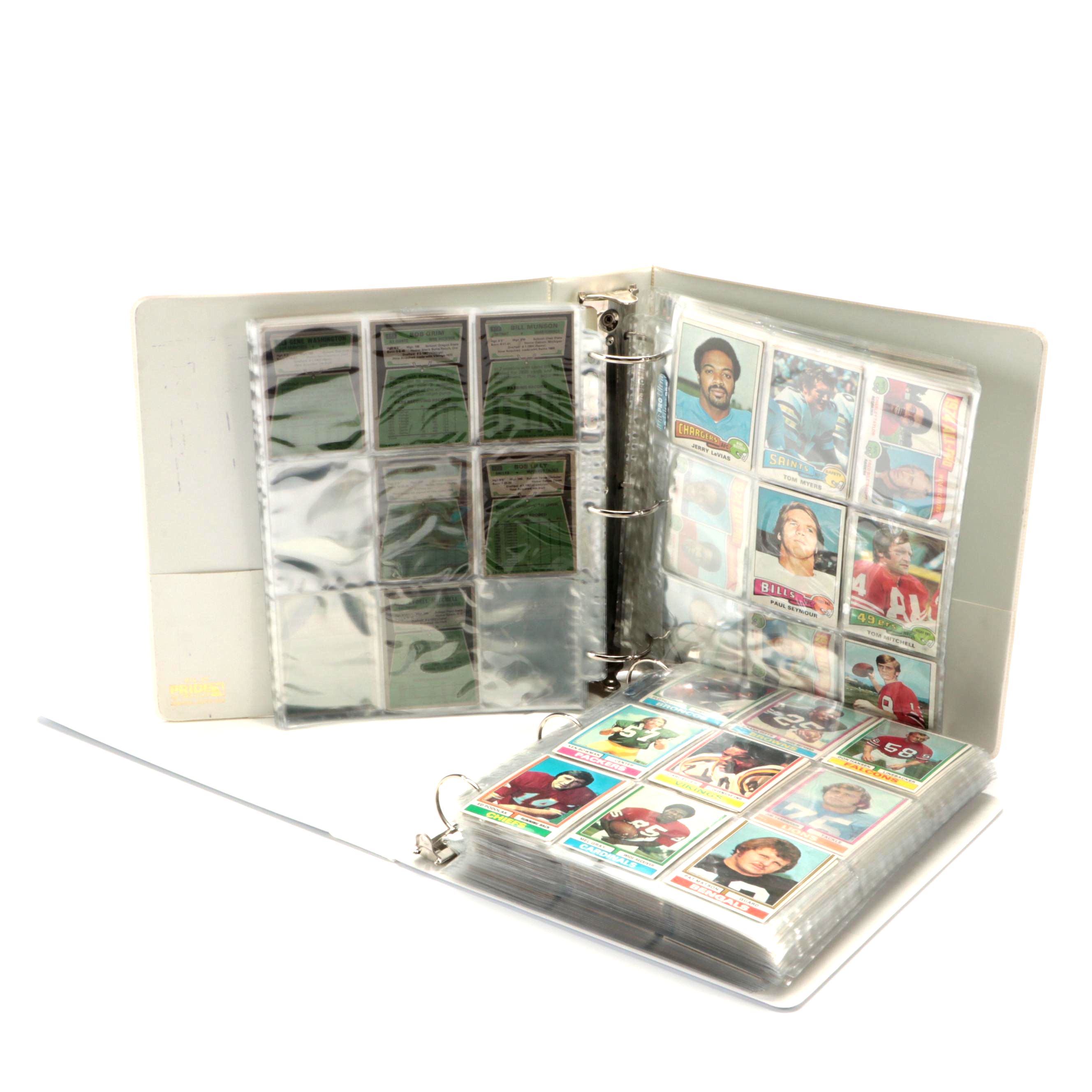 1974 and 1975 Topps Football Cards with Bob Lilly, Lynn Swan, and More