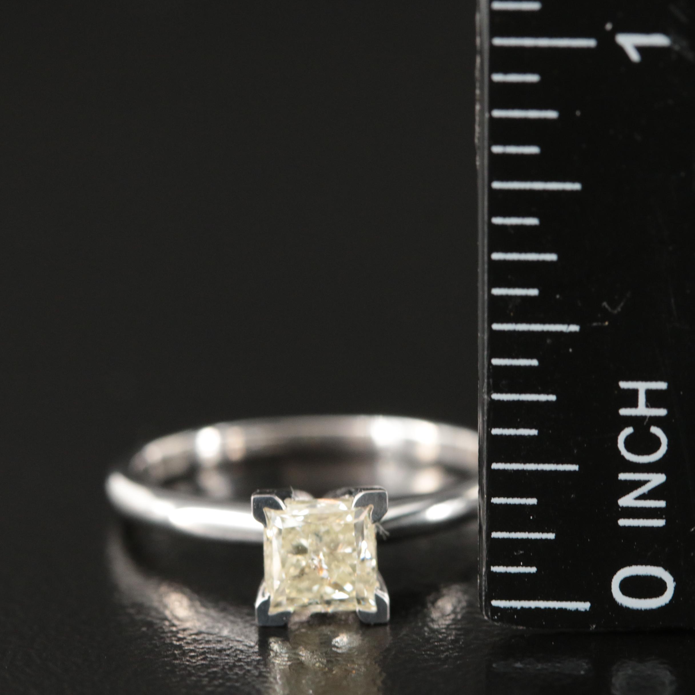 14K 0.91 CT Diamond Solitaire Ring