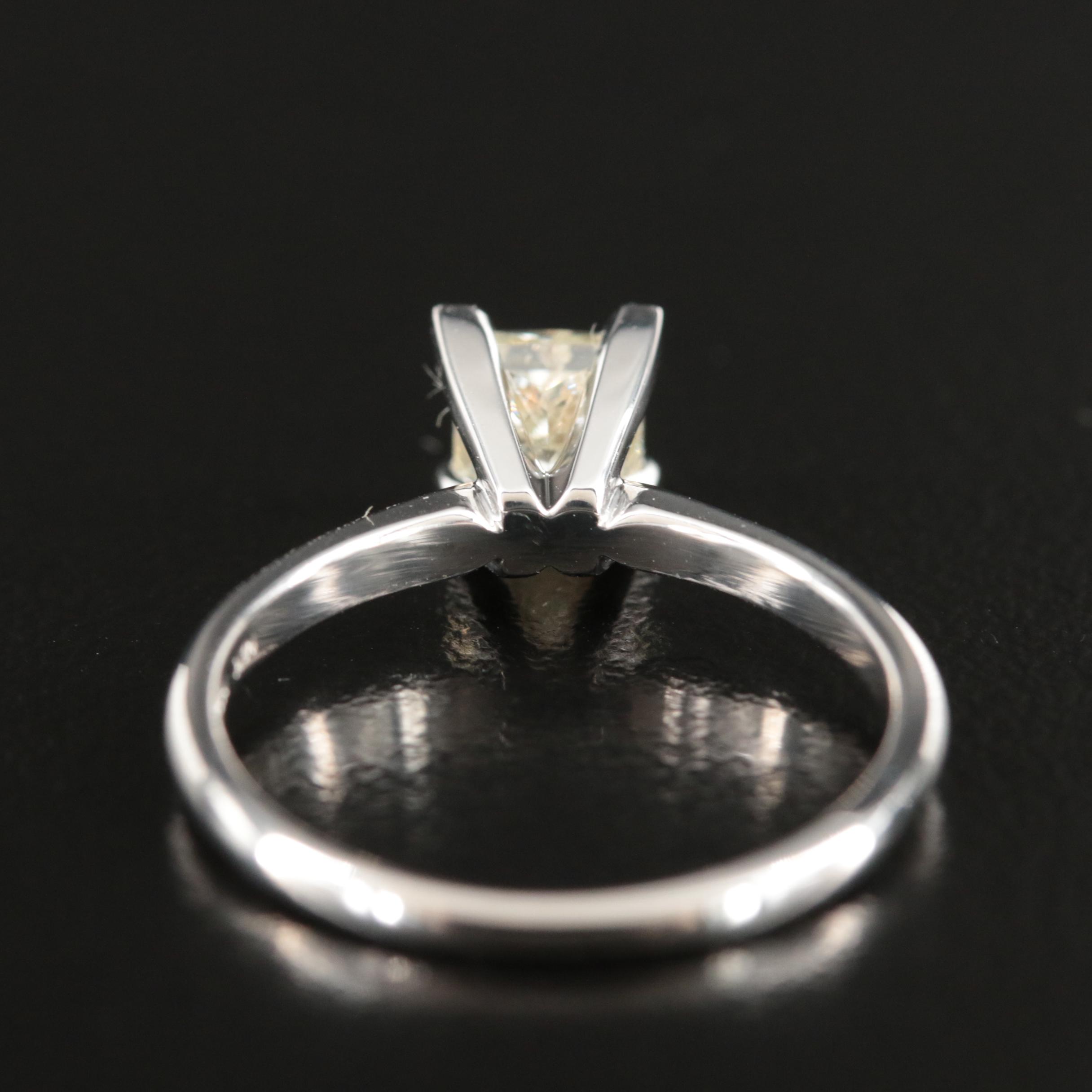 14K 0.91 CT Diamond Solitaire Ring