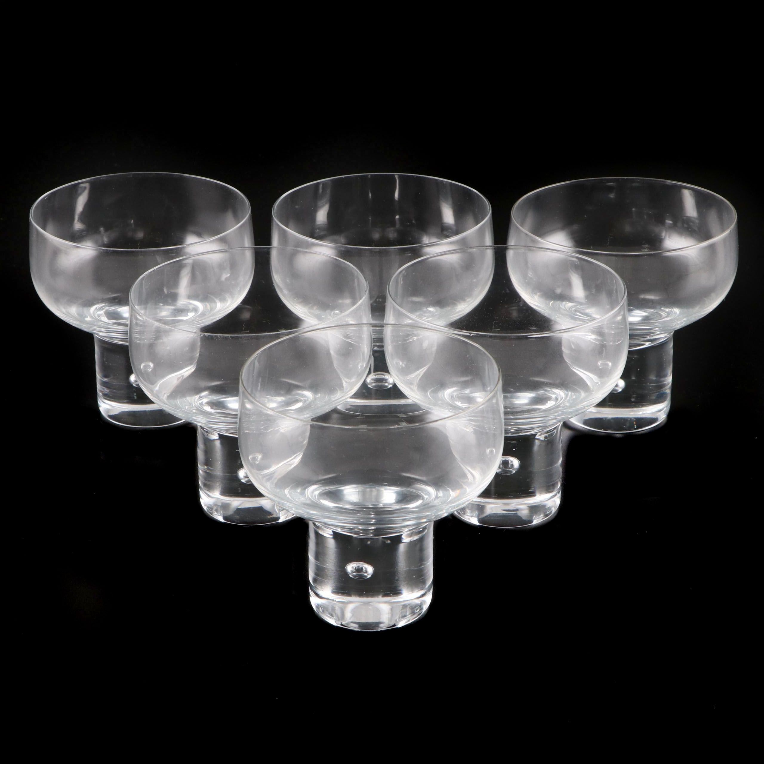 Kosta-Boda "Mambo" Champagne/Tall Sherbet Glasses