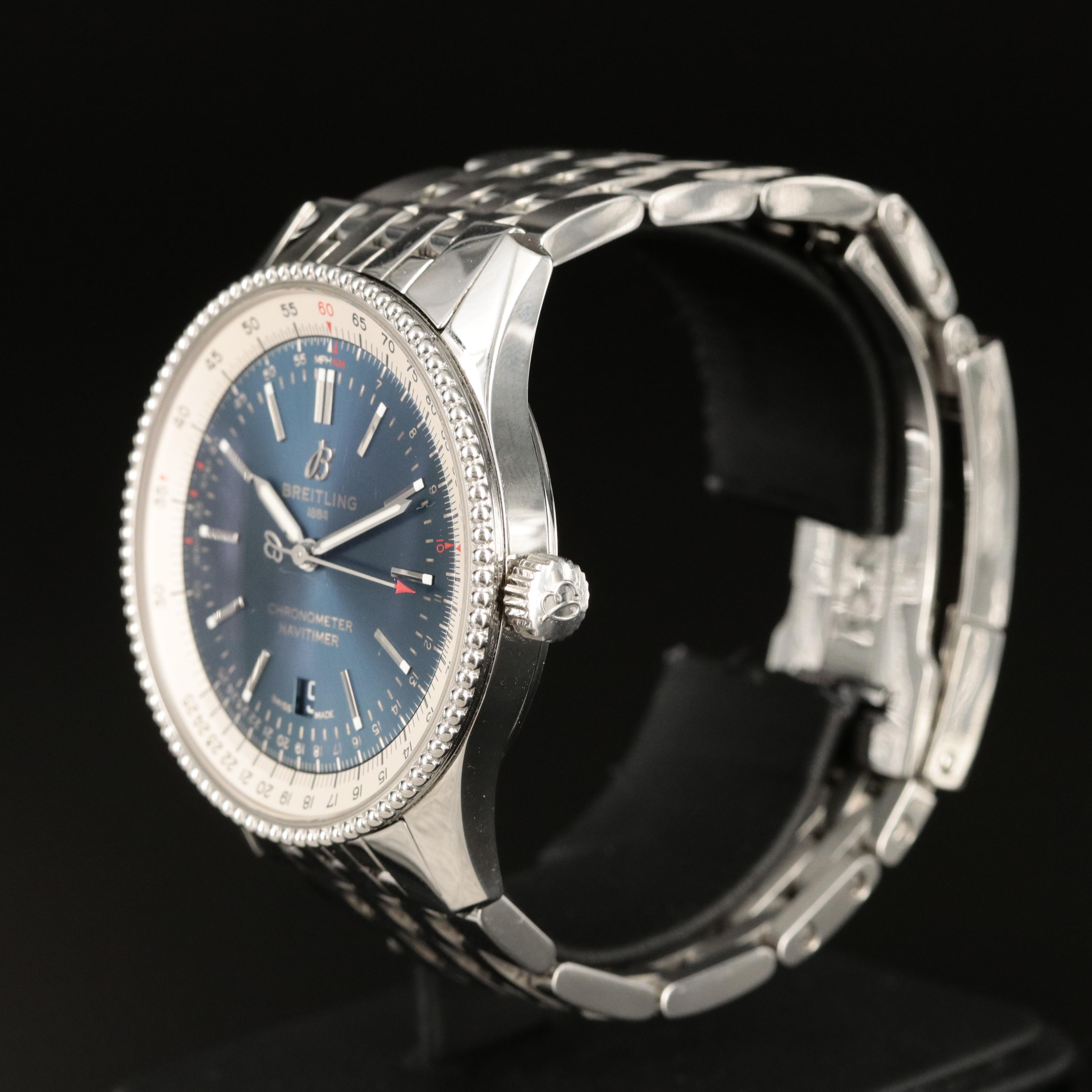 Breitling Navitimer 41 Blue Dial Watch