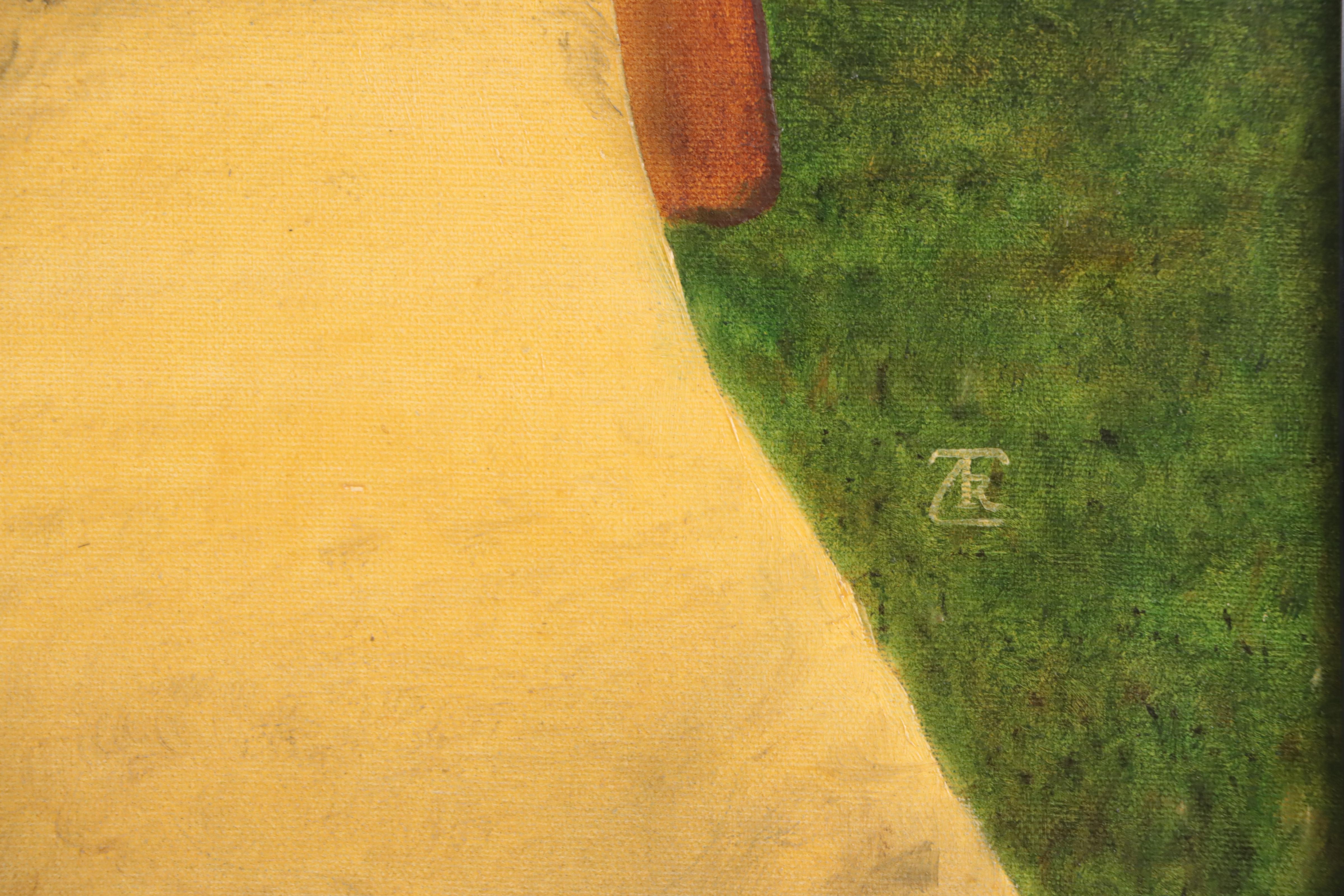 Tom Cameron Oil Painting "I Will Not Wear A Goose Down Jacket," 1981