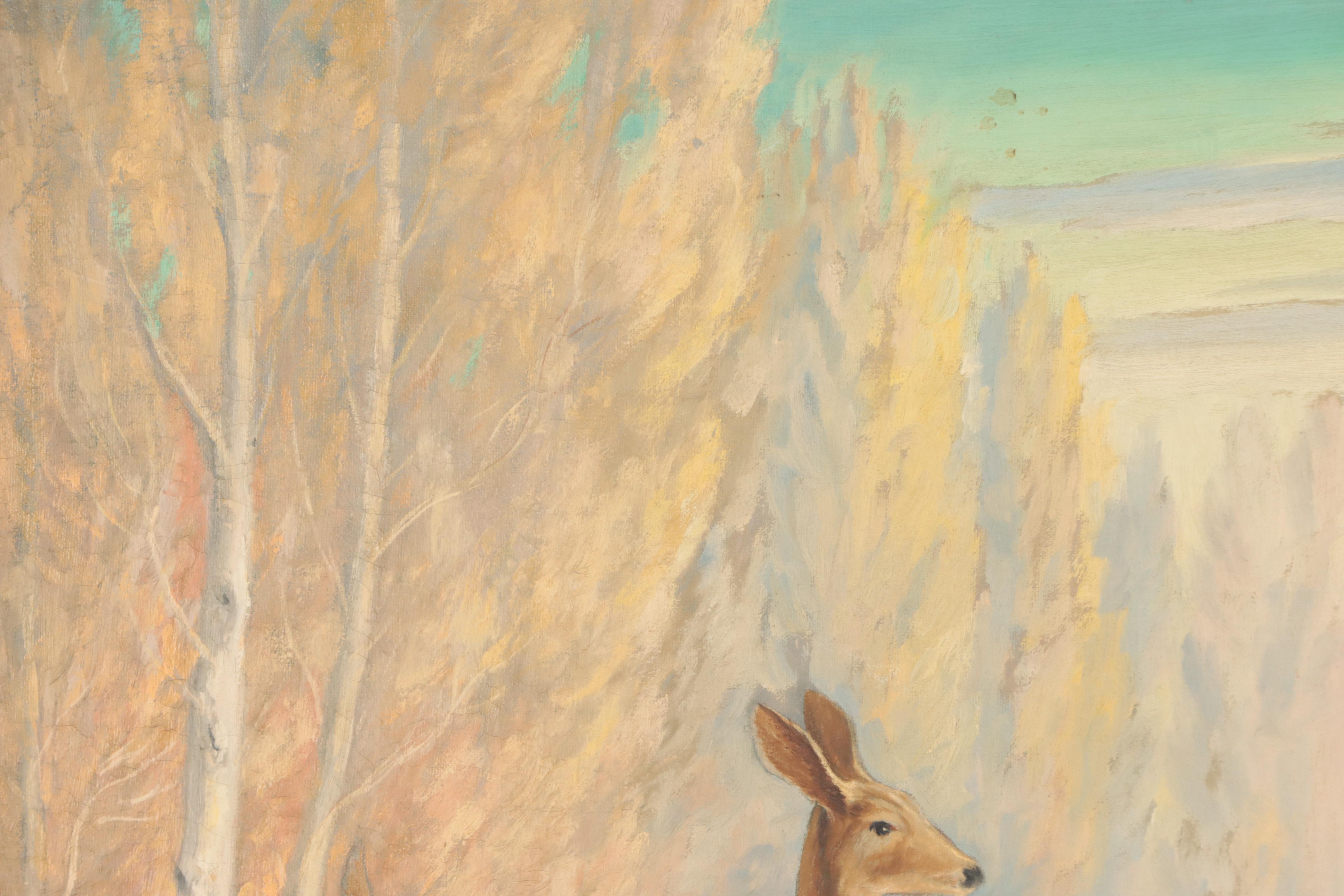 Dan Burne Jones Landscape Oil Painting, 1949