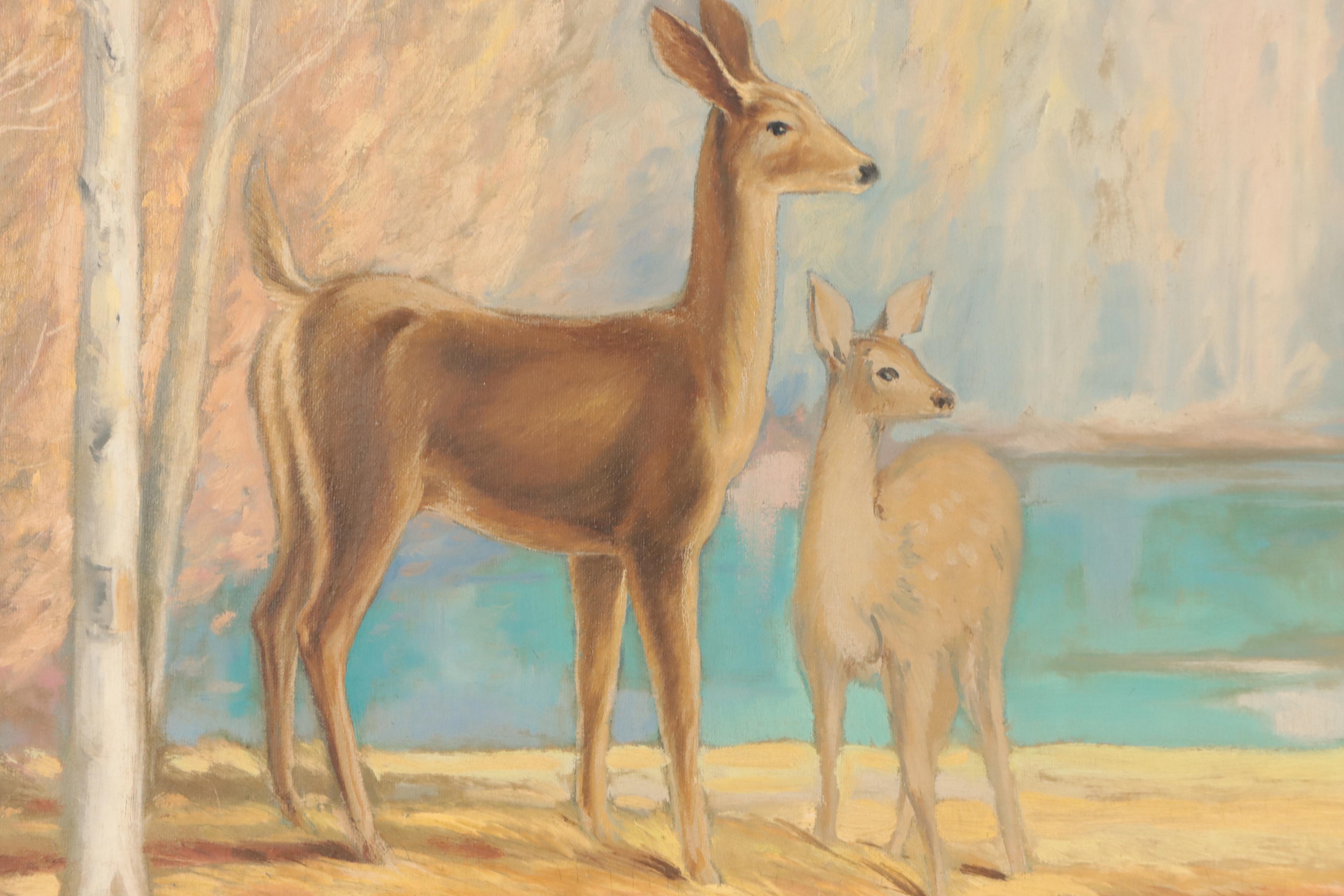 Dan Burne Jones Landscape Oil Painting, 1949