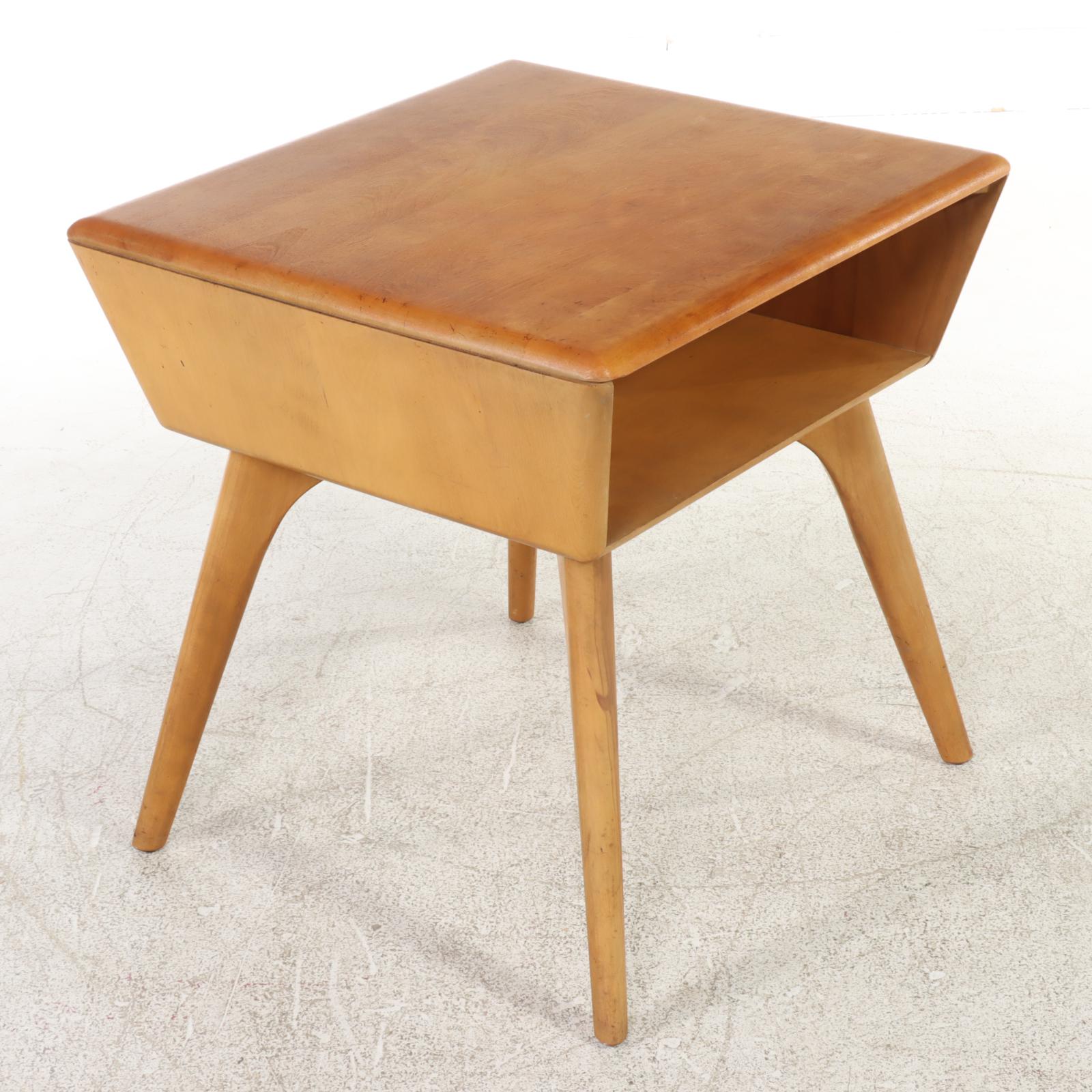 Heywood-Wakefield Mid Century Modern Two-Tier Side Table