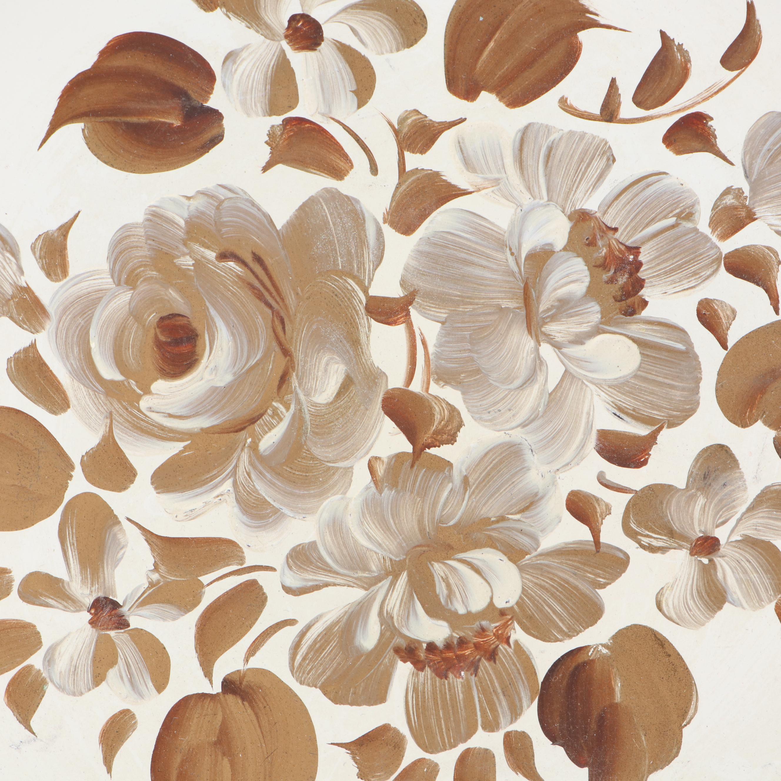 Nashco Products Hand-Painted Gilt Toleware Trays