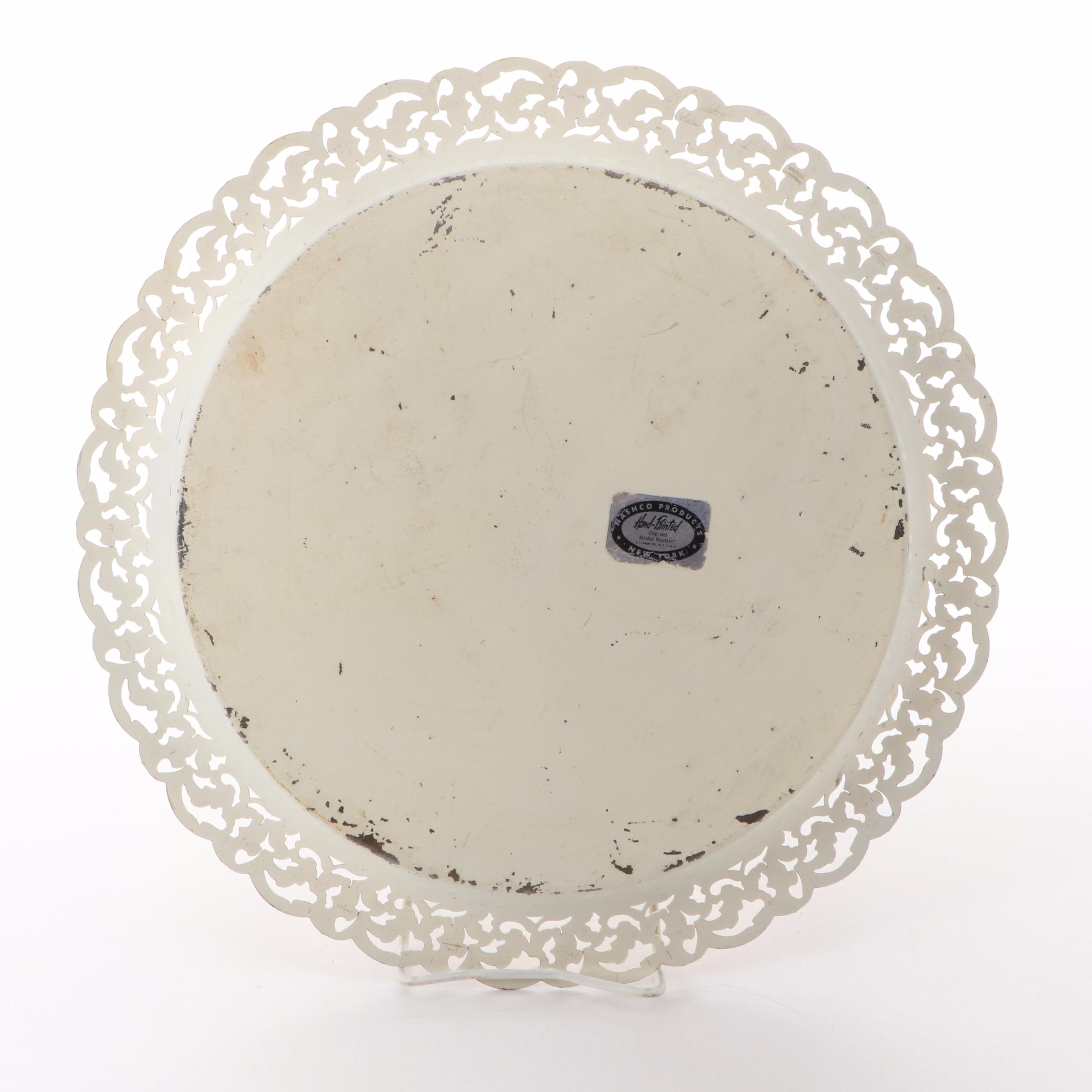 Nashco Products Hand-Painted Gilt Toleware Trays