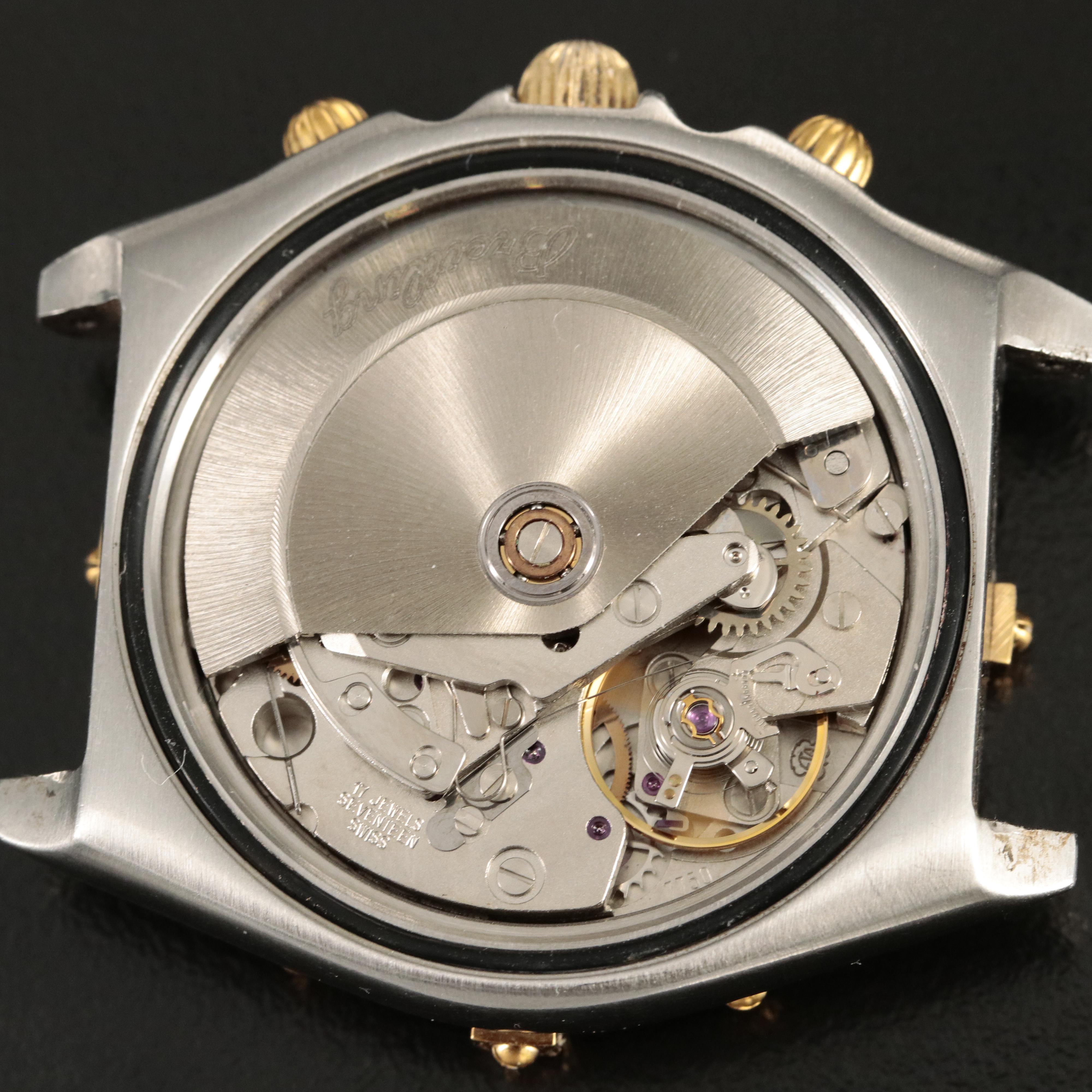 Vintage Breitling Chronomat 18K and Stainless Steel Chronograph Watch