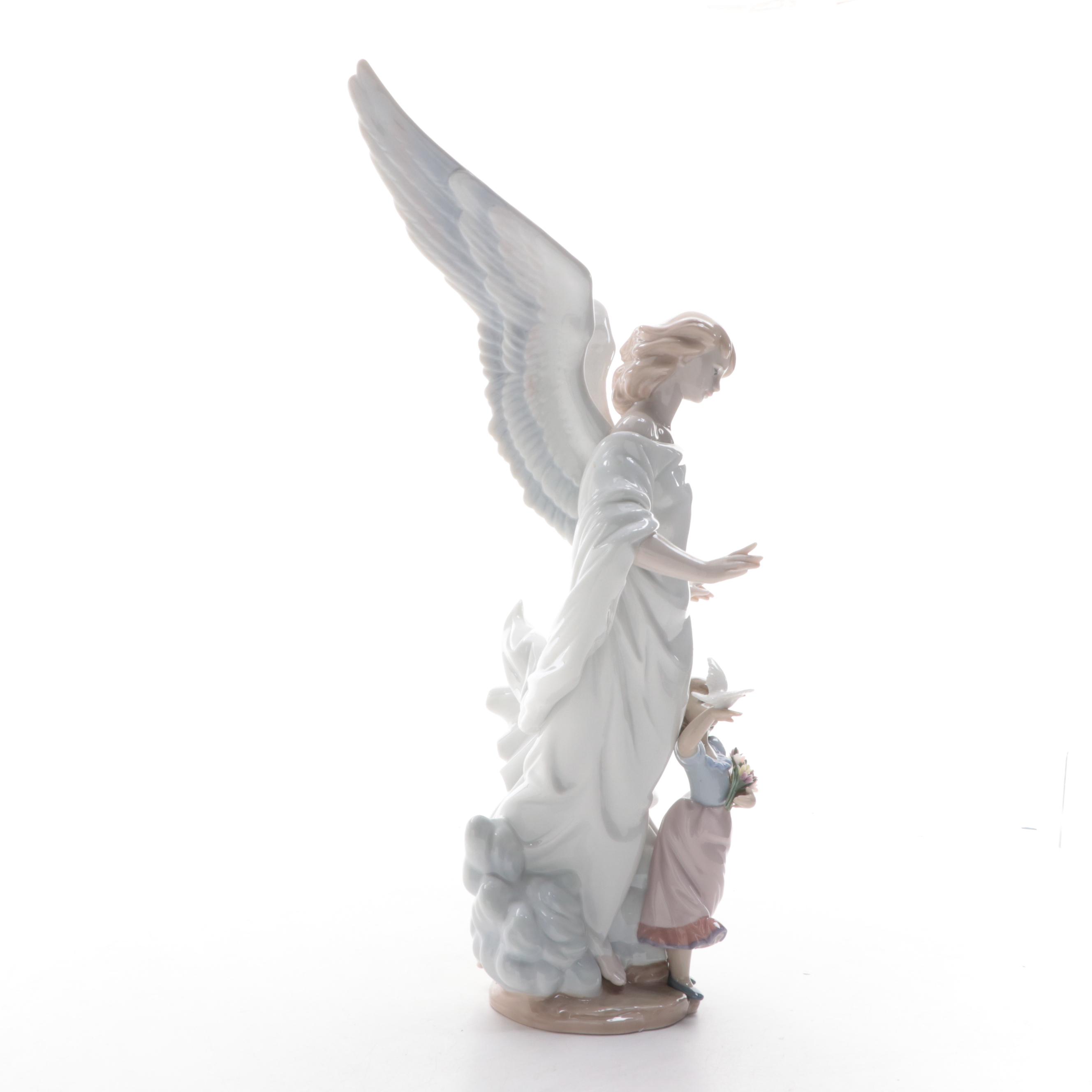 Lladró Porcelain "Guardian Angel" Figurine