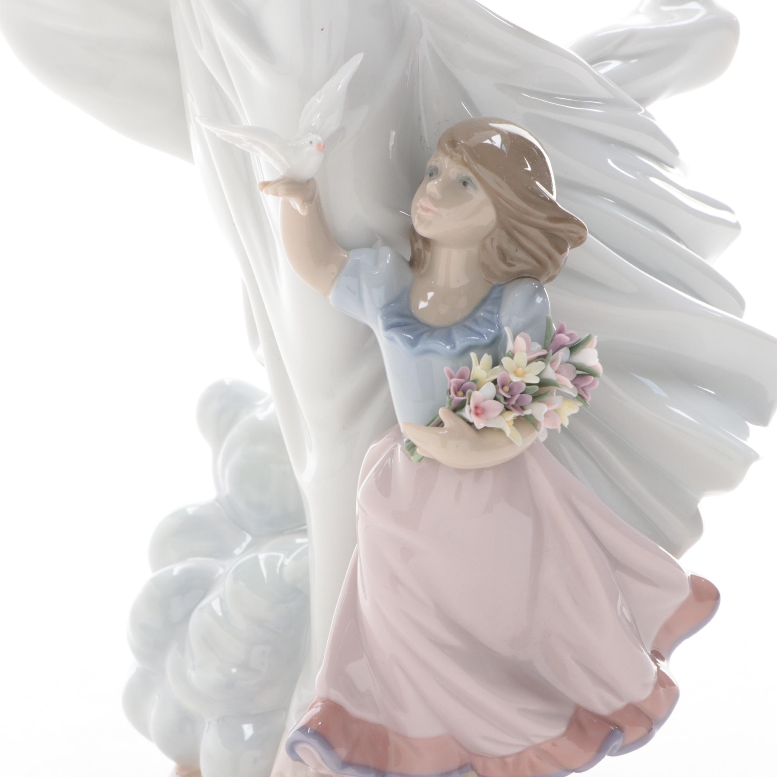 Lladró Porcelain "Guardian Angel" Figurine