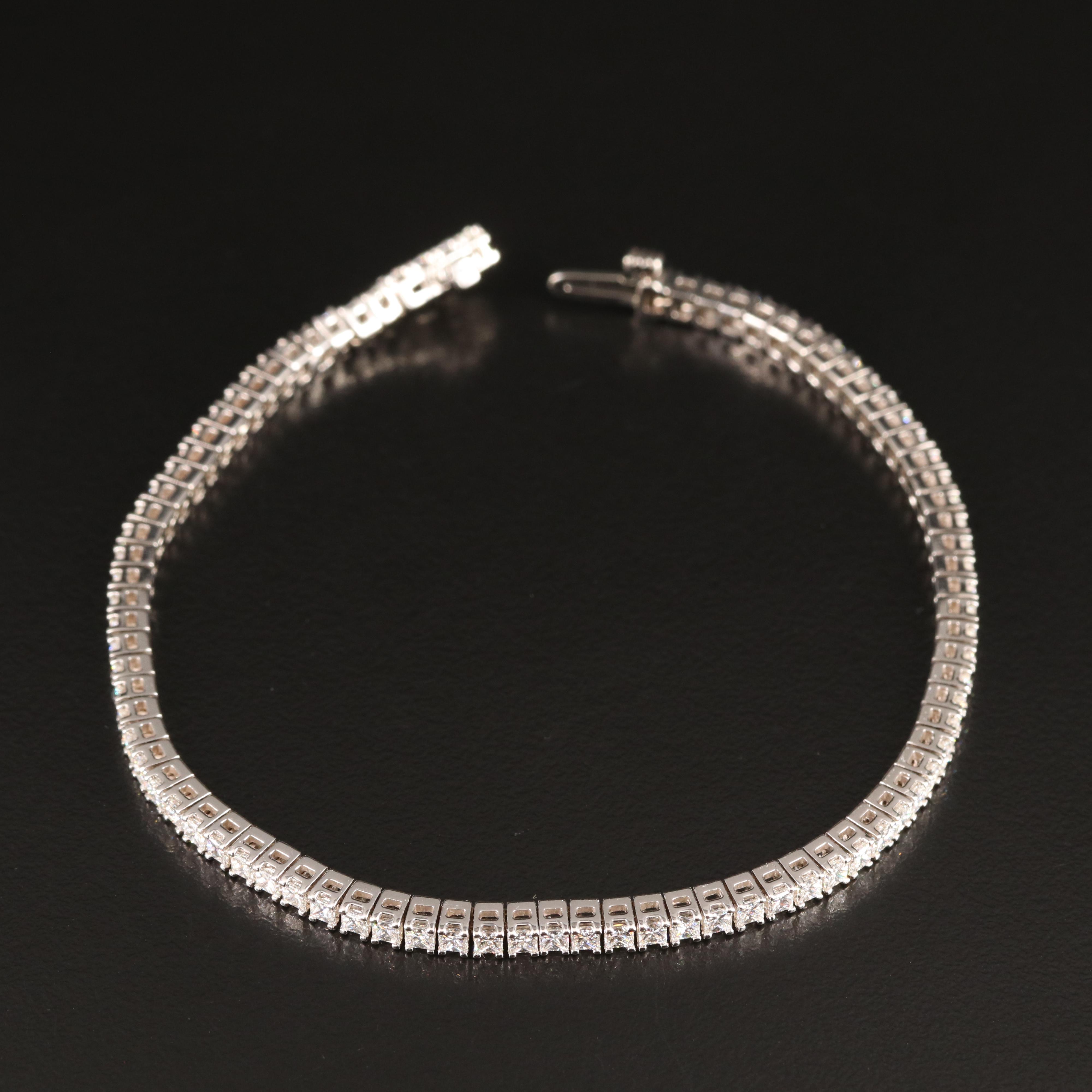 14K 5.00 CTW Diamond Line Bracelet