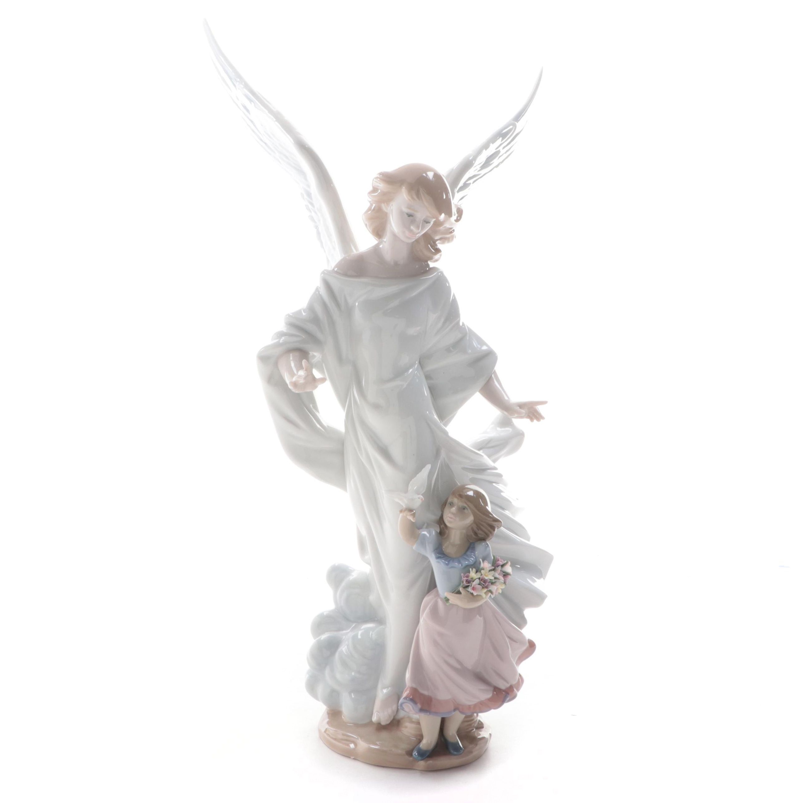 Lladró Porcelain "Guardian Angel" Figurine