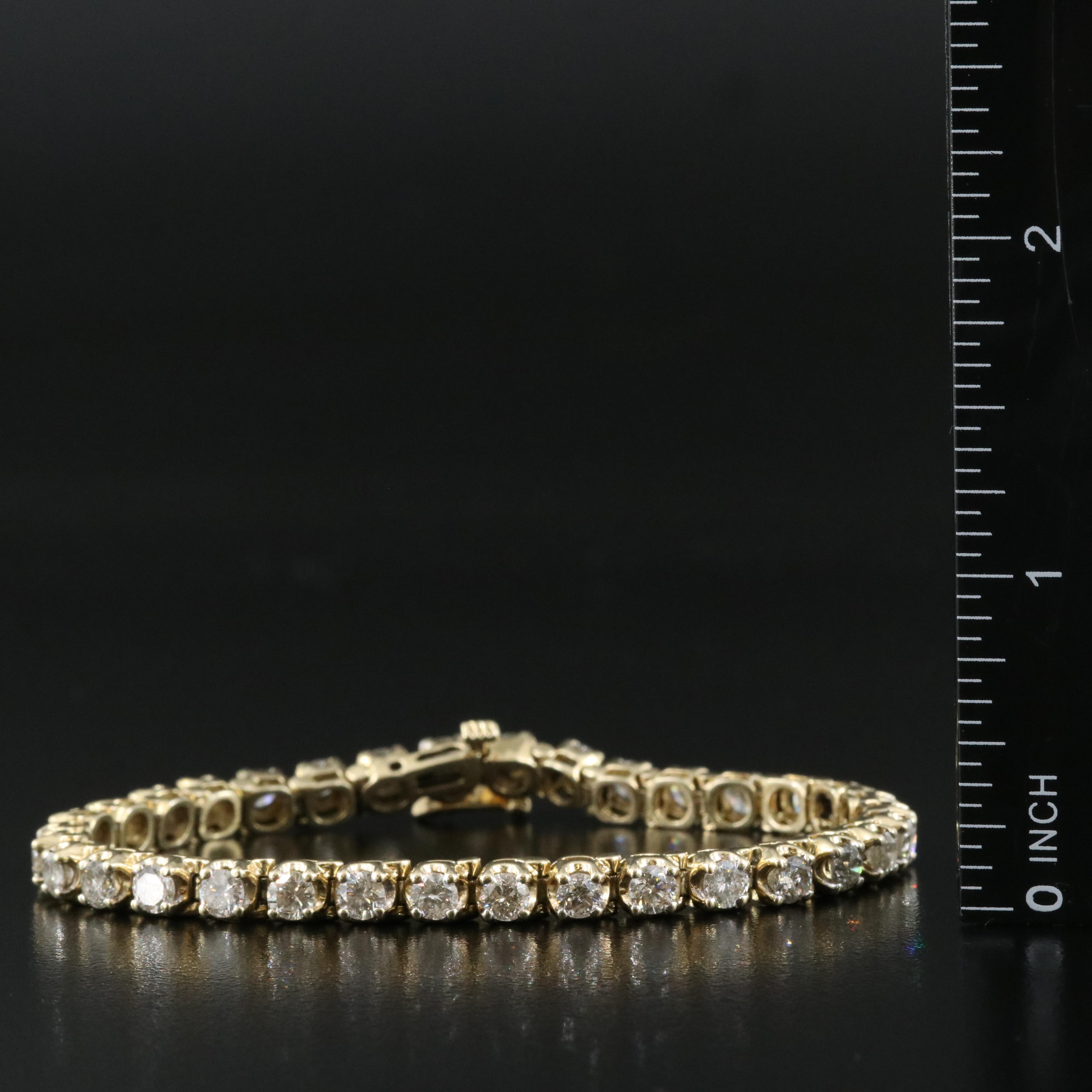 14K 6.06 CTW Diamond Line Bracelet