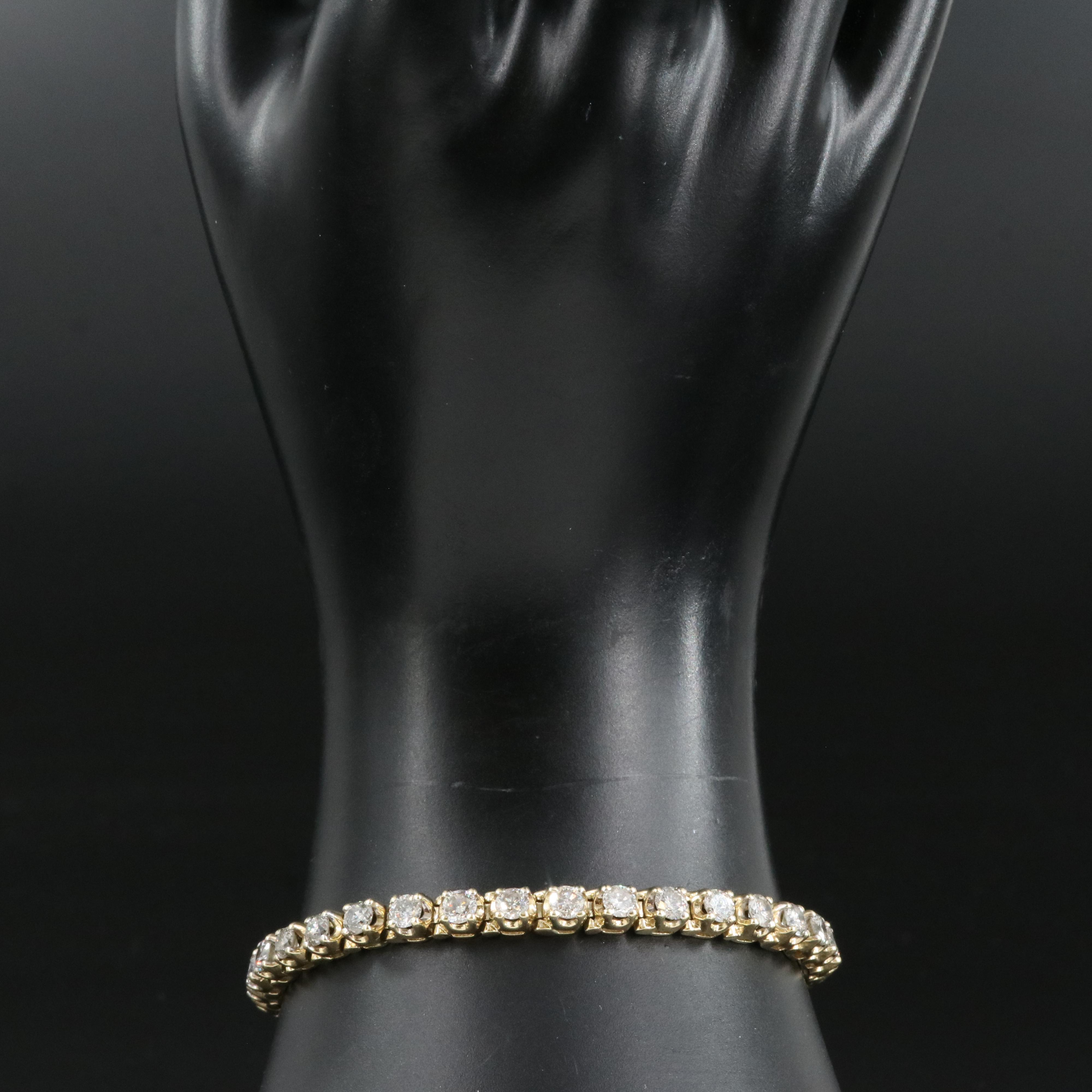 14K 6.06 CTW Diamond Line Bracelet
